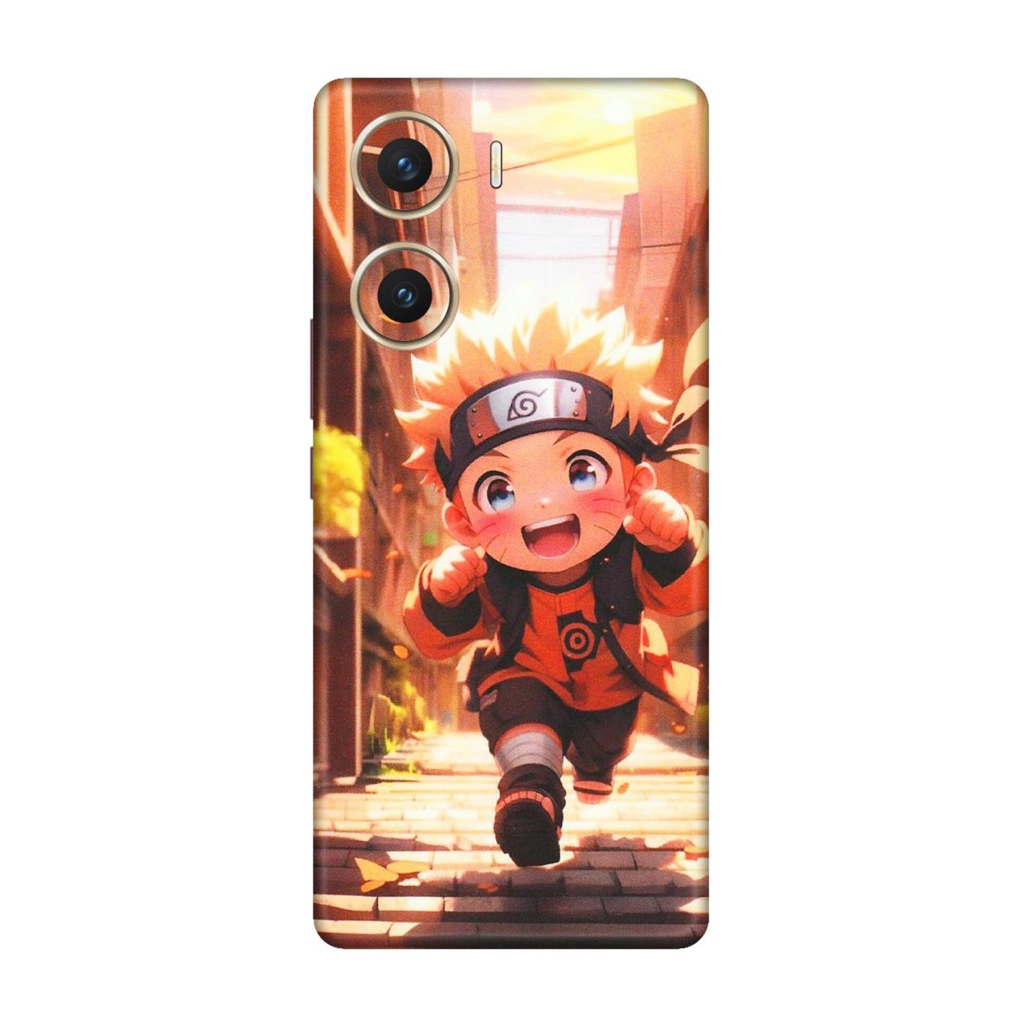 VIVO Z/V/X/T/U/S Series Phone Skins (All Models) - Naruto Cute Toon Running - Matte Finish (M-04) Vivo V29e (5G)