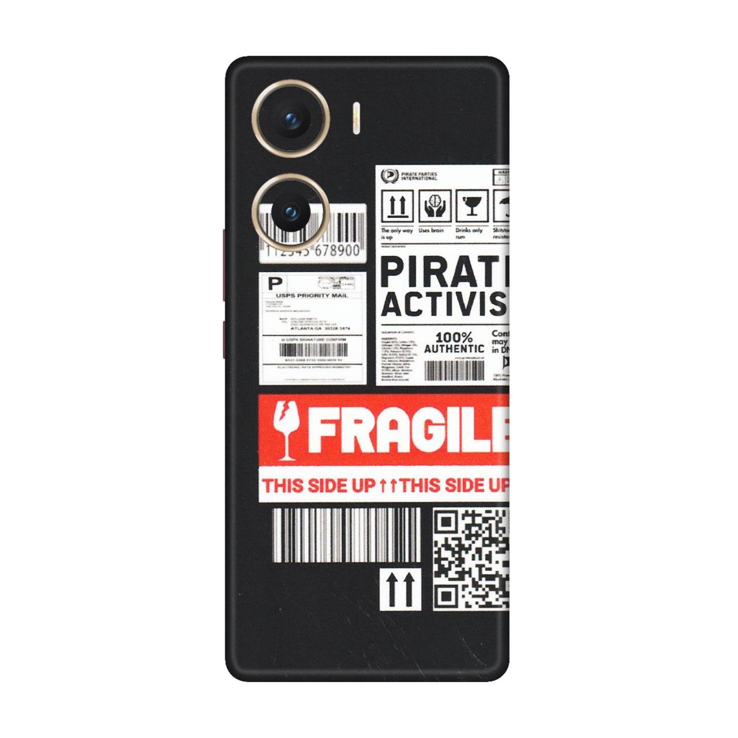 VIVO Z/V/X/T/U/S Series Phone Skins (All Models) - Handle With Care - Matte Finish (M-99) Vivo V29e (5G)