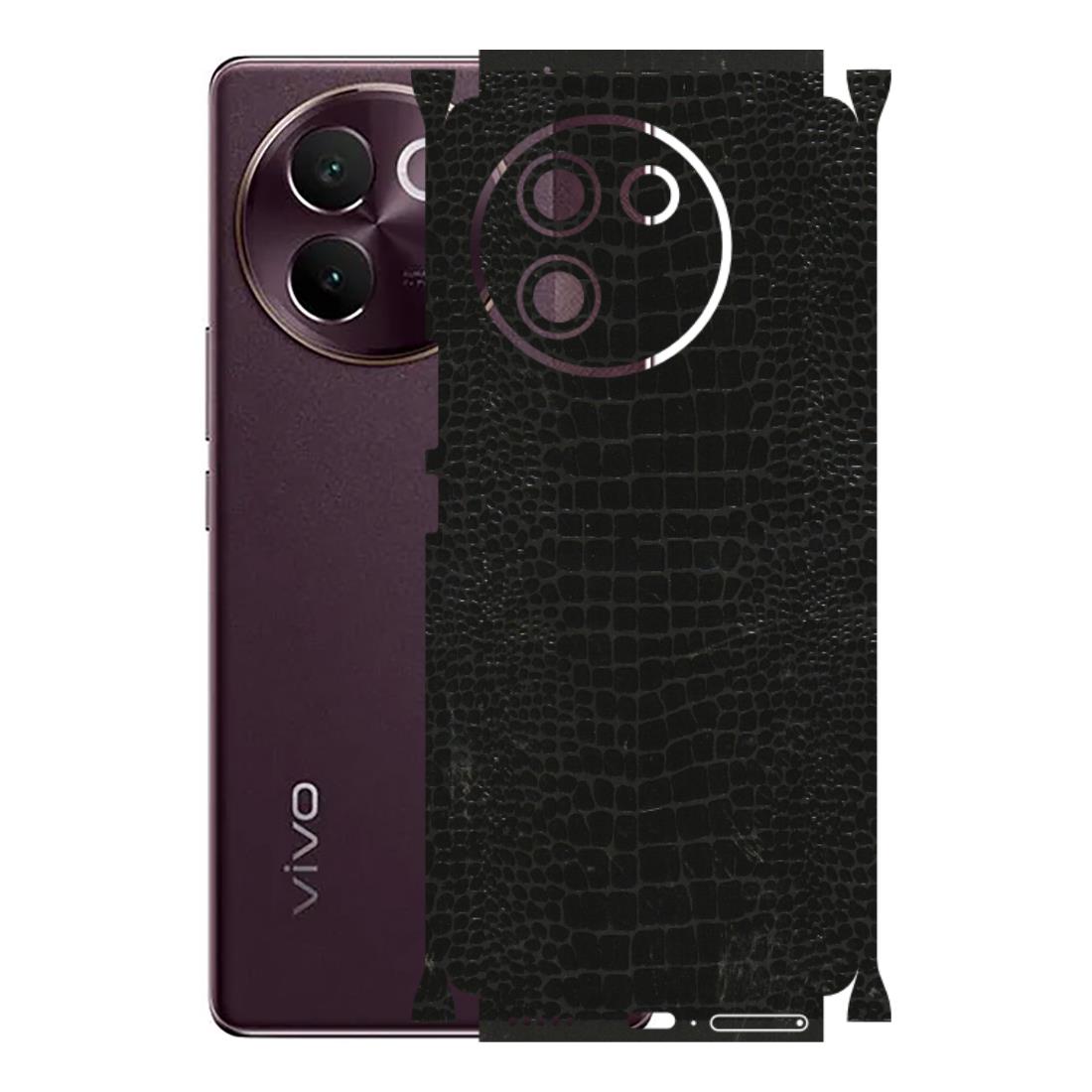 VIVO Z/V/X/T/U/S Series Phone Skins (All Models) - Snake Leather Black - 3D Embossed Finish (L-107) Vivo V30E