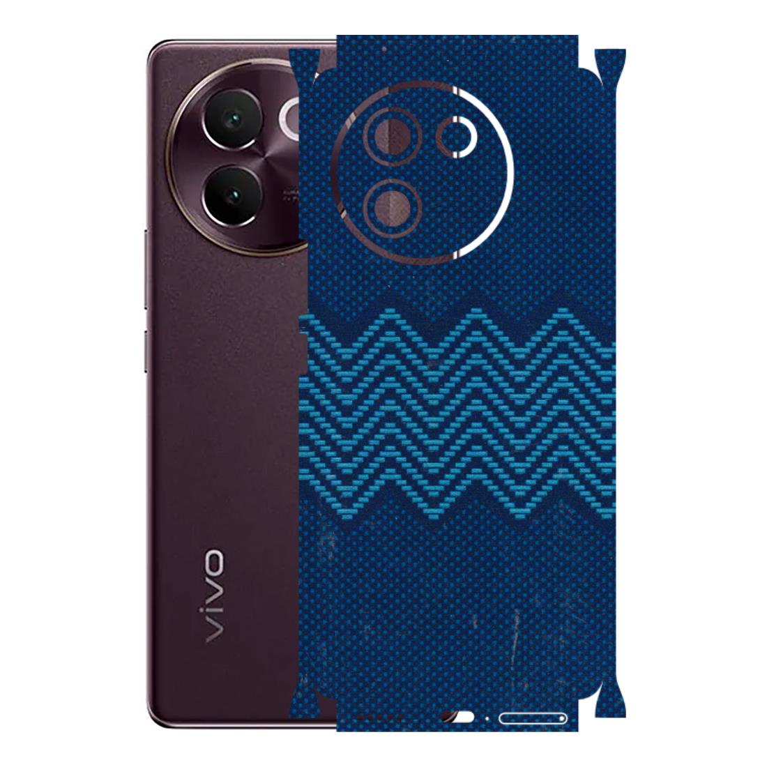 VIVO Z/V/X/T/U/S Series Phone Skins (All Models) - Blue Sober Waves - 3D Embossed Finish (L-306) Vivo V30E