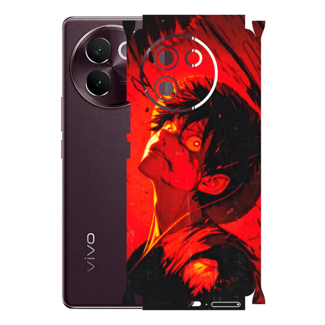 VIVO Z/V/X/T/U/S Series Phone Skins (All Models) - D.Luffy Power Up One Piece Anime - 3D Embossed Finish (L-326) Vivo V30E