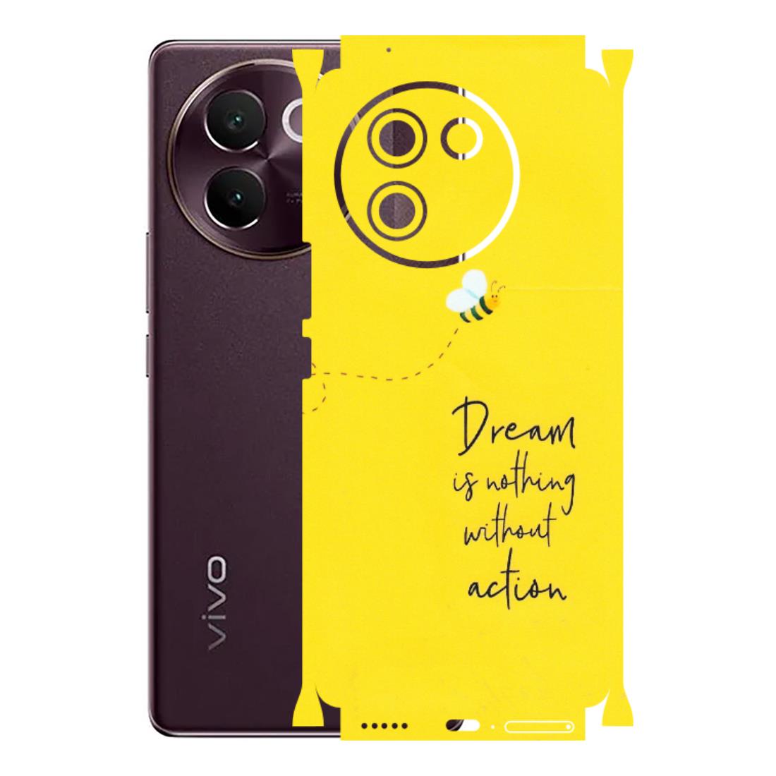VIVO Z/V/X/T/U/S Series Phone Skins (All Models) - Dream Is Nothing Without Action - Matte Finish (M-138) Vivo V30E