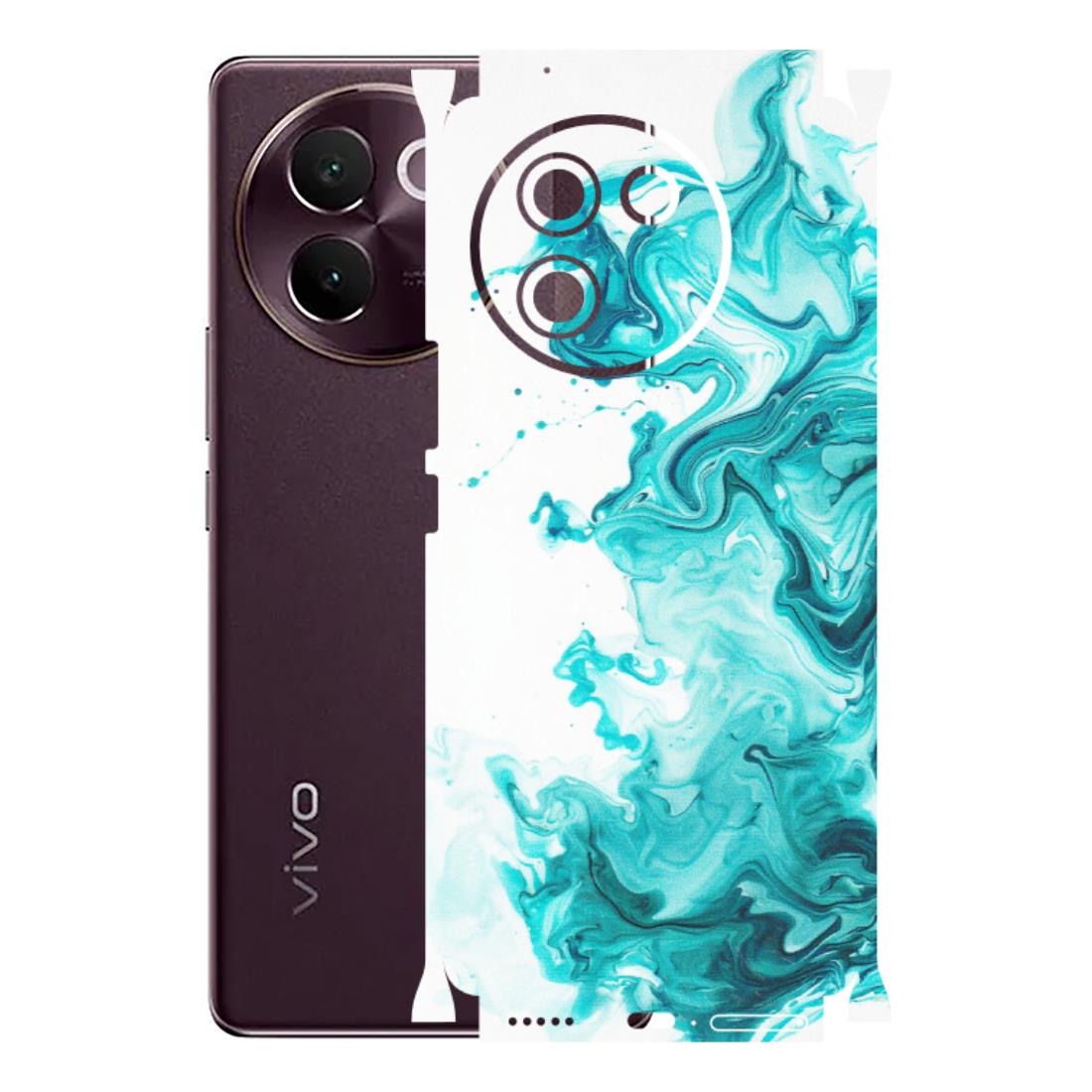 VIVO Z/V/X/T/U/S Series Phone Skins (All Models) - Sky Blue Abstract Colour - Matte Finish (M-146) Vivo V30E