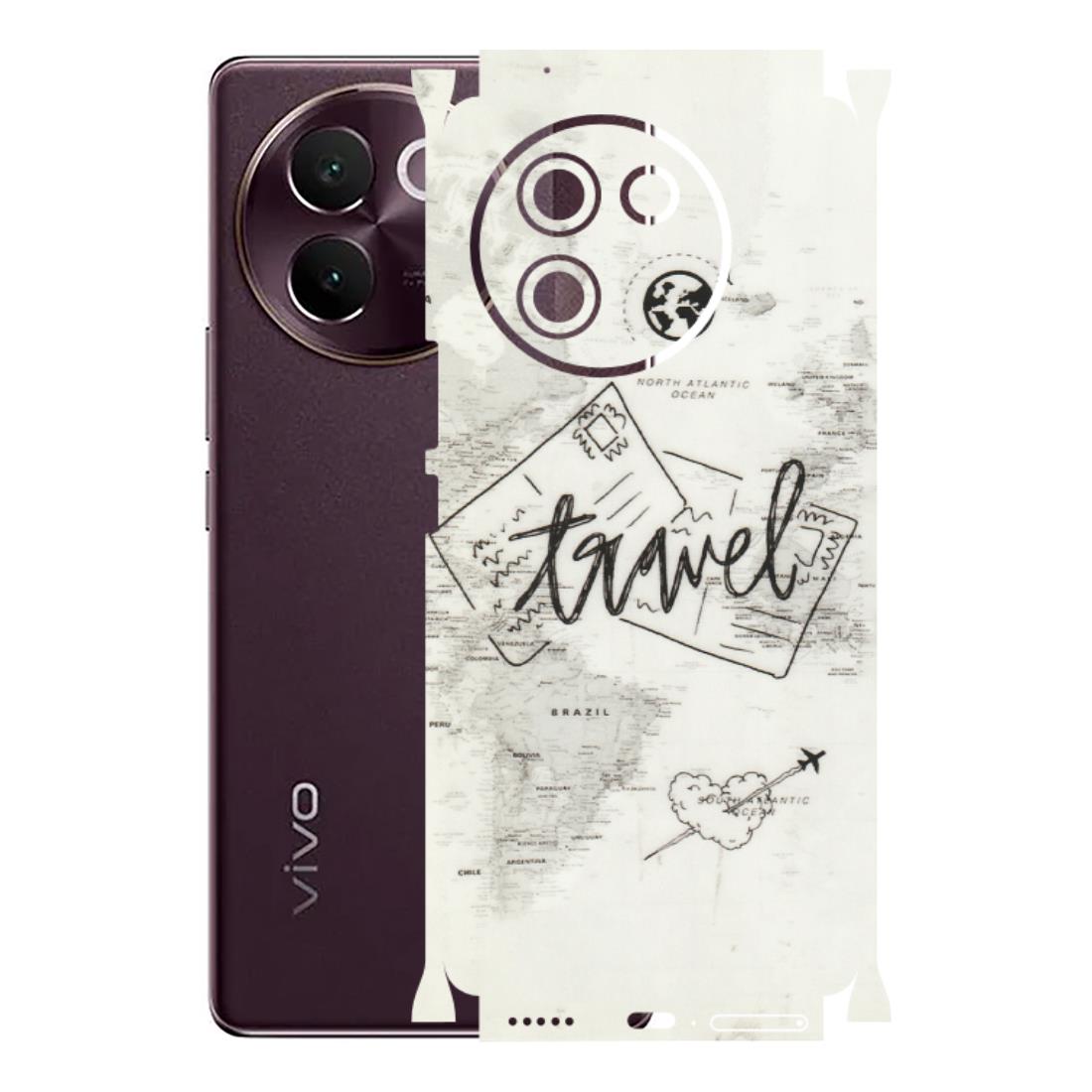 VIVO Z/V/X/T/U/S Series Phone Skins (All Models) - Travel Ticket - Transparent Finish (T-06) Vivo V30E