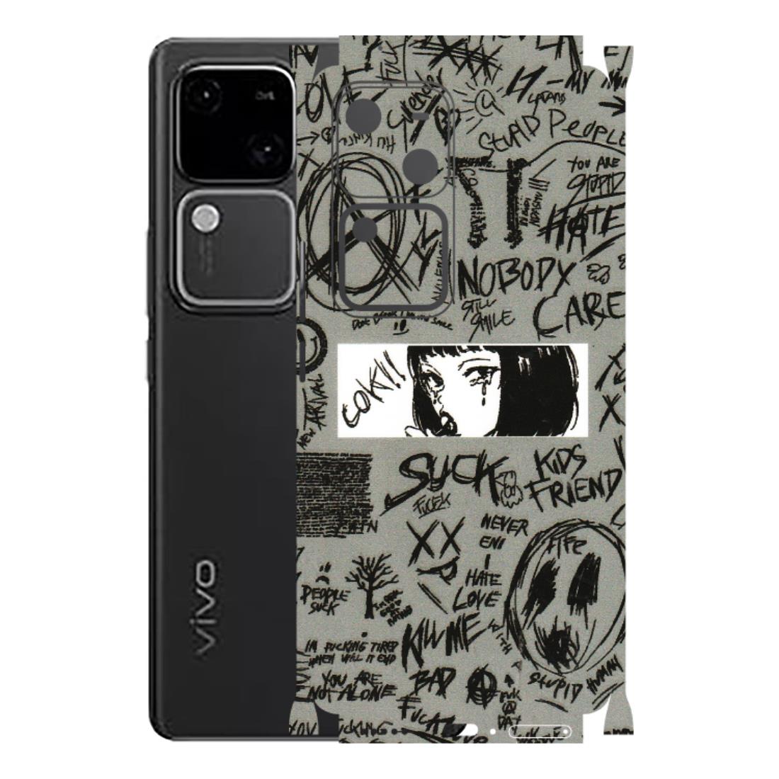 VIVO Z/V/X/T/U/S Series Phone Skins (All Models) - Never Have Love Anime - 3D Embossed Finish (L-260) Vivo V30 5G