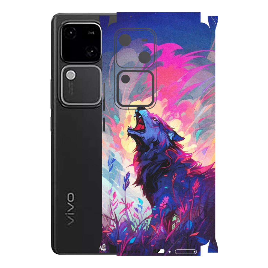 VIVO Z/V/X/T/U/S Series Phone Skins (All Models) - New Wild Wolf Abstract - Matte Finish (M-125) Vivo V30 5G