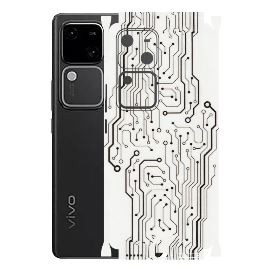 VIVO Z/V/X/T/U/S Series Phone Skins (All Models) - Tech Circuits - Transparent Finish (T-03) Vivo V30 5G