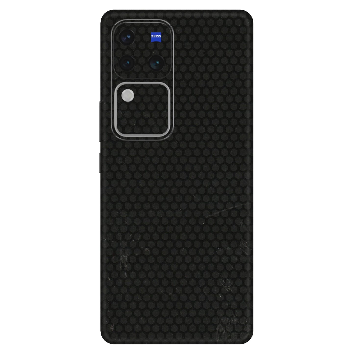 VIVO Z/V/X/T/U/S Series Phone Skins (All Models) - Black honeycomb - 3D Embossed Finish (L-114) Vivo V30 Pro (5G)