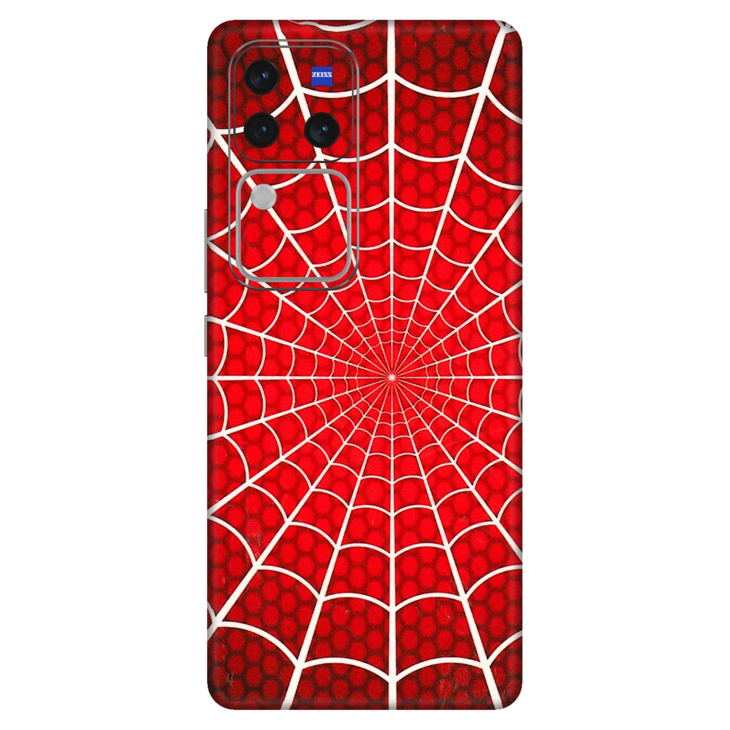 VIVO Z/V/X/T/U/S Series Phone Skins (All Models) - Classic Spidey Web - 3D Embossed Finish (L-115) Vivo V30 Pro (5G)