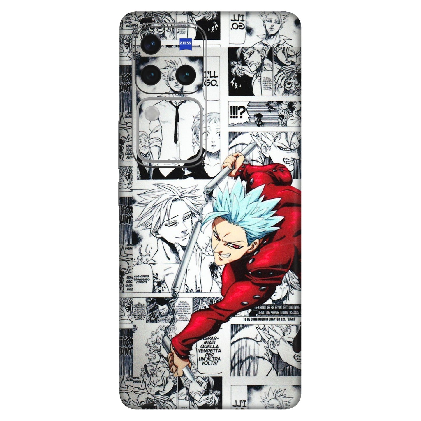 VIVO Z/V/X/T/U/S Series Phone Skins (All Models) - Anime Comic - 3D Embossed Finish (L-192) Vivo V30 Pro (5G)
