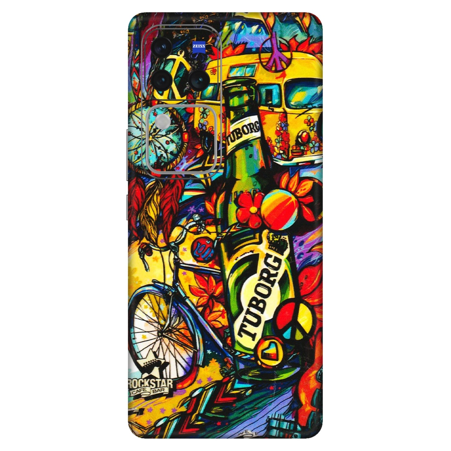 VIVO Z/V/X/T/U/S Series Phone Skins (All Models) - Cool Beer Bottle - 3D Embossed Finish (L-193) Vivo V30 Pro (5G)