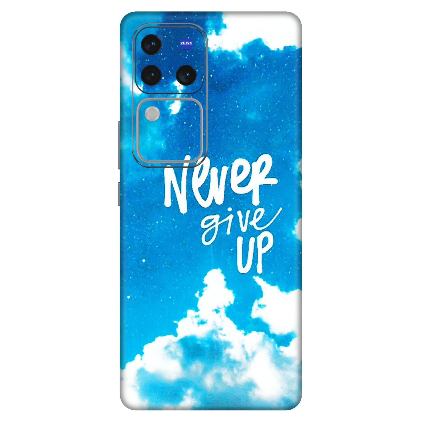 VIVO Z/V/X/T/U/S Series Phone Skins (All Models) - Never Give Up - 3D Embossed Finish (L-279) Vivo V30 Pro (5G)
