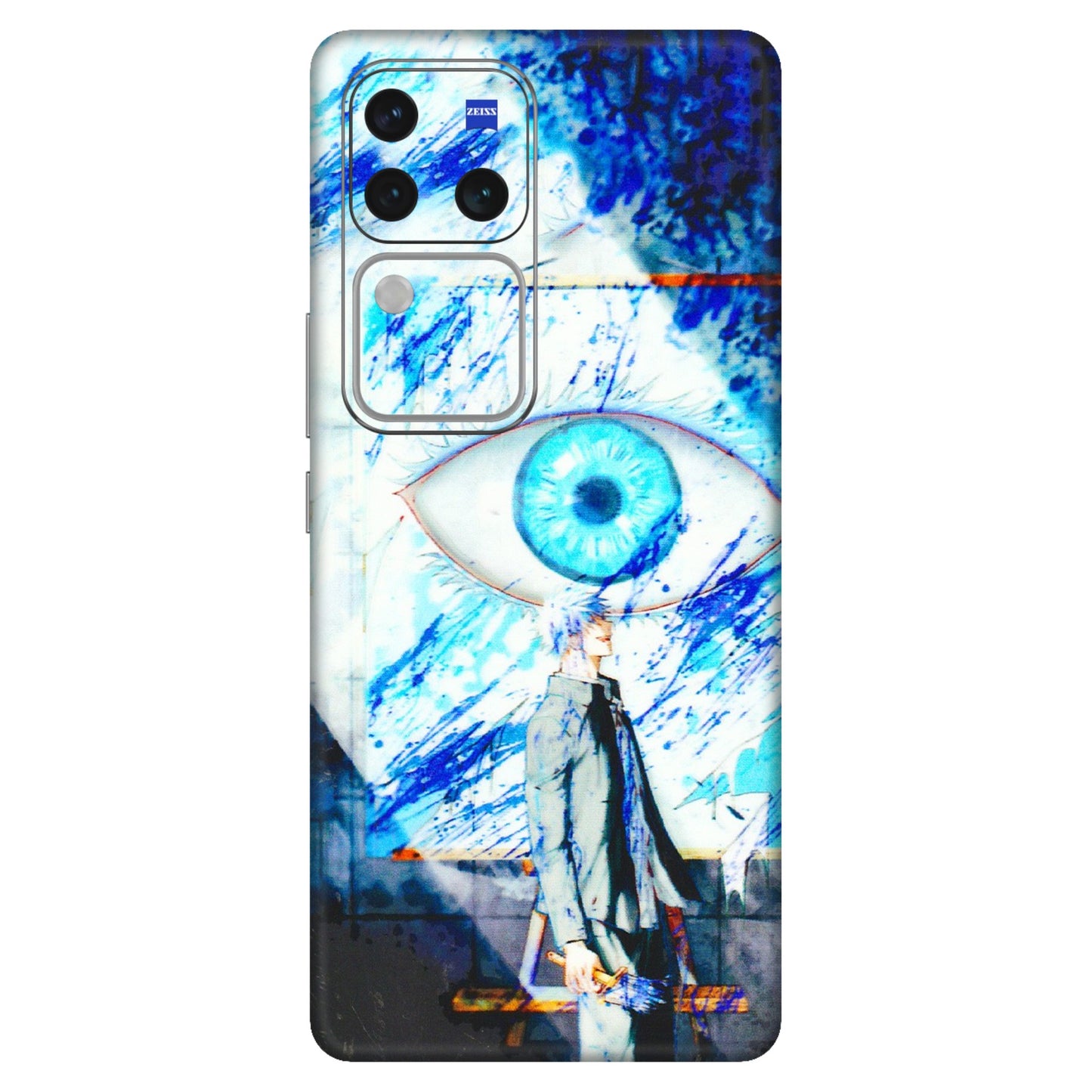 VIVO Z/V/X/T/U/S Series Phone Skins (All Models) - Anime Sea Blue Eye - 3D Embossed Finish (L-318) Vivo V30 Pro (5G)