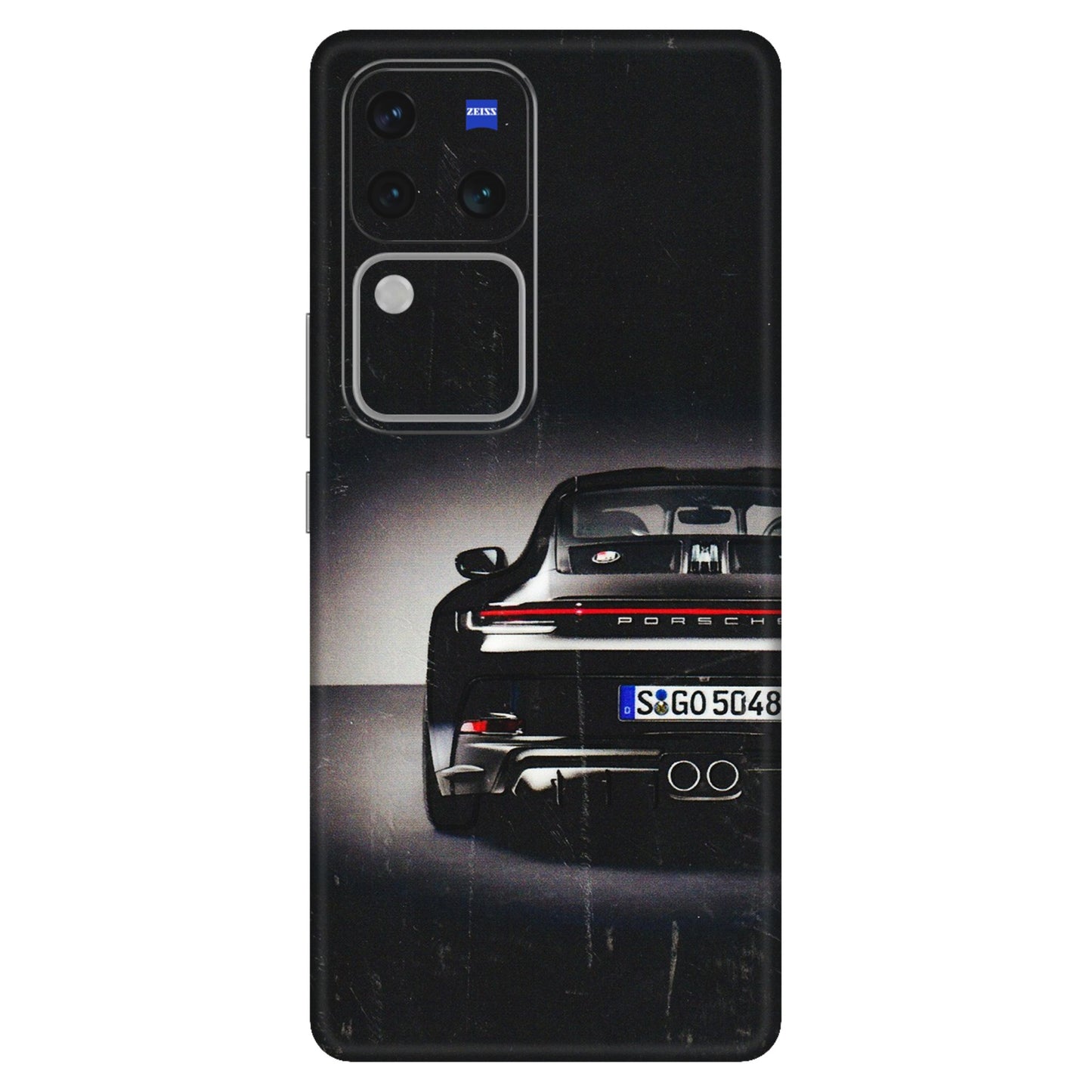 VIVO Z/V/X/T/U/S Series Phone Skins (All Models) - New Black Porsche GT3 - 3D Embossed Finish (L-327) Vivo V30 Pro (5G)