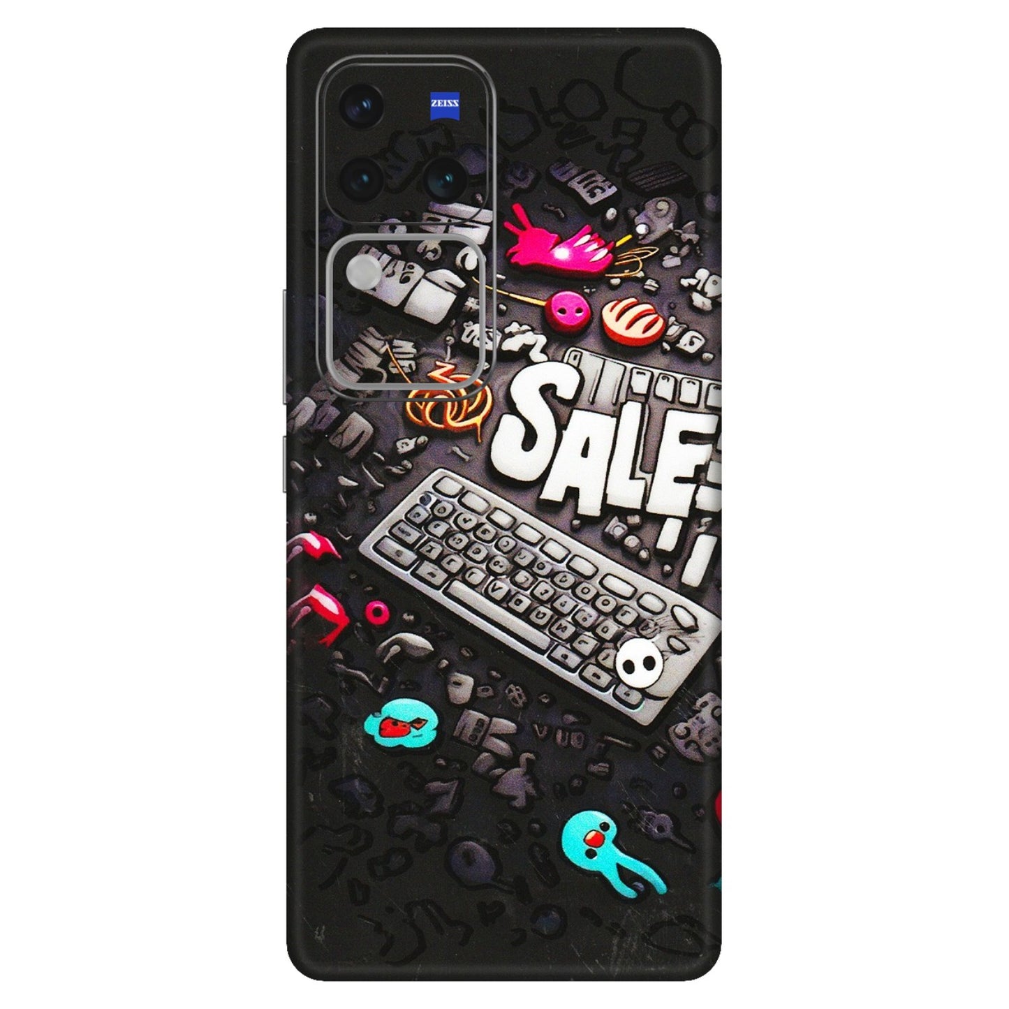 VIVO Z/V/X/T/U/S Series Phone Skins (All Models) - Gadgets Sale - 3D Embossed Finish (L-50) Vivo V30 Pro (5G)