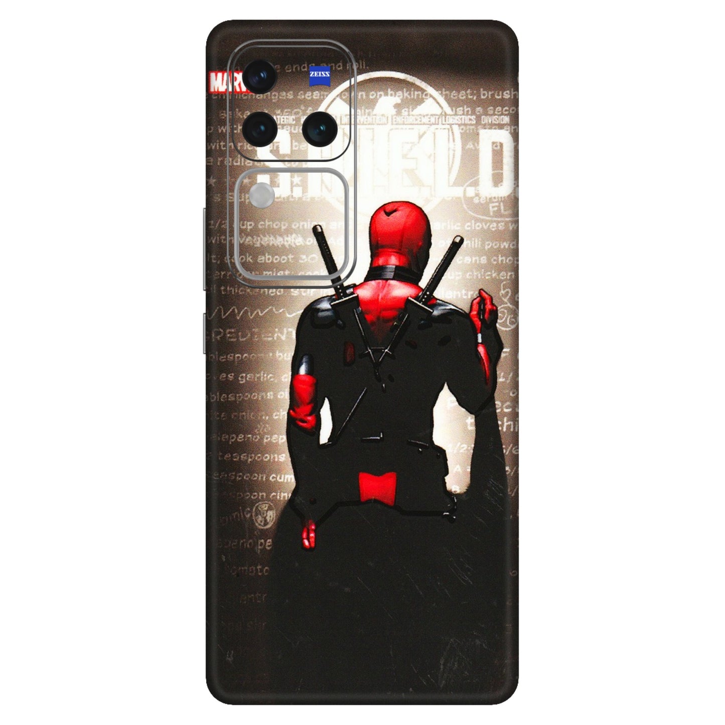 VIVO Z/V/X/T/U/S Series Phone Skins (All Models) - Deadpool - 3D Embossed Finish (L-56) Vivo V30 Pro (5G)