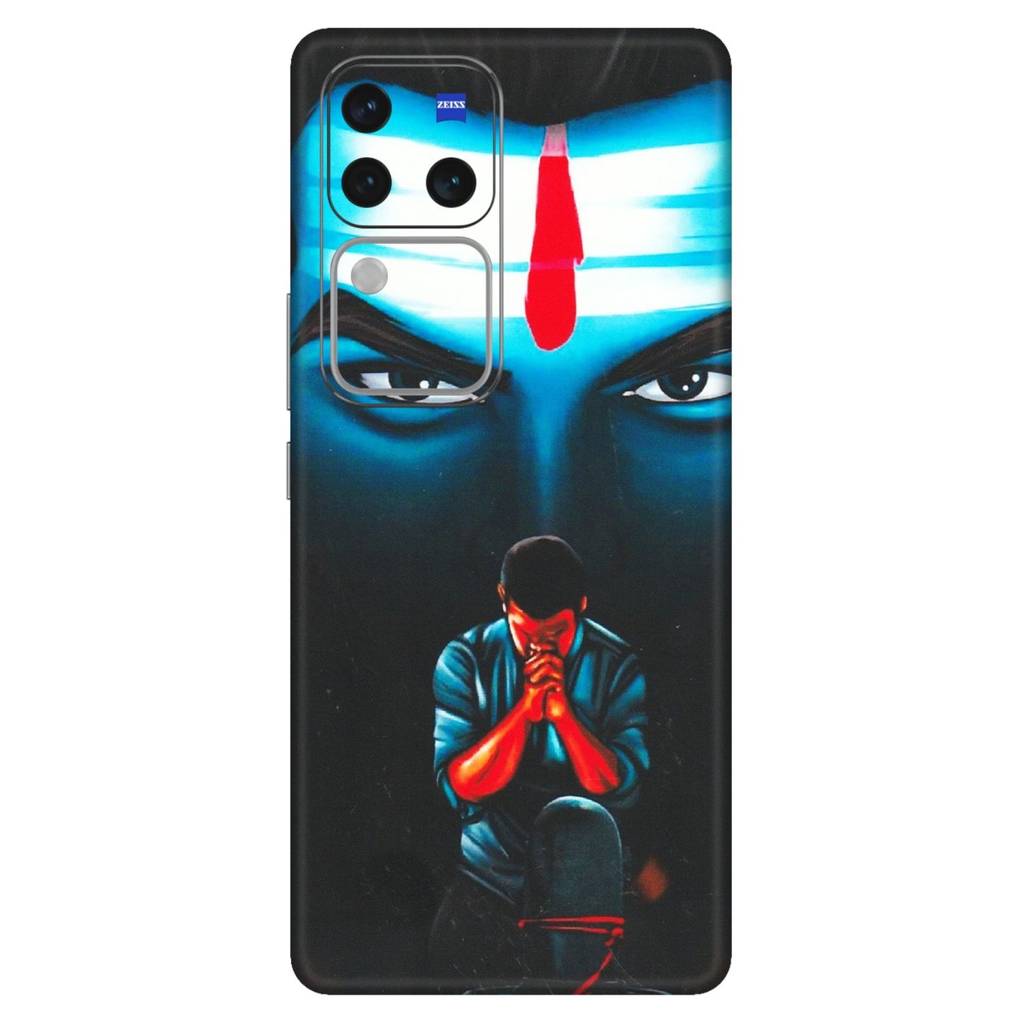 VIVO Z/V/X/T/U/S Series Phone Skins (All Models) - Mahakal Bhakt - Matte Finish (M-112) Vivo V30 Pro (5G)