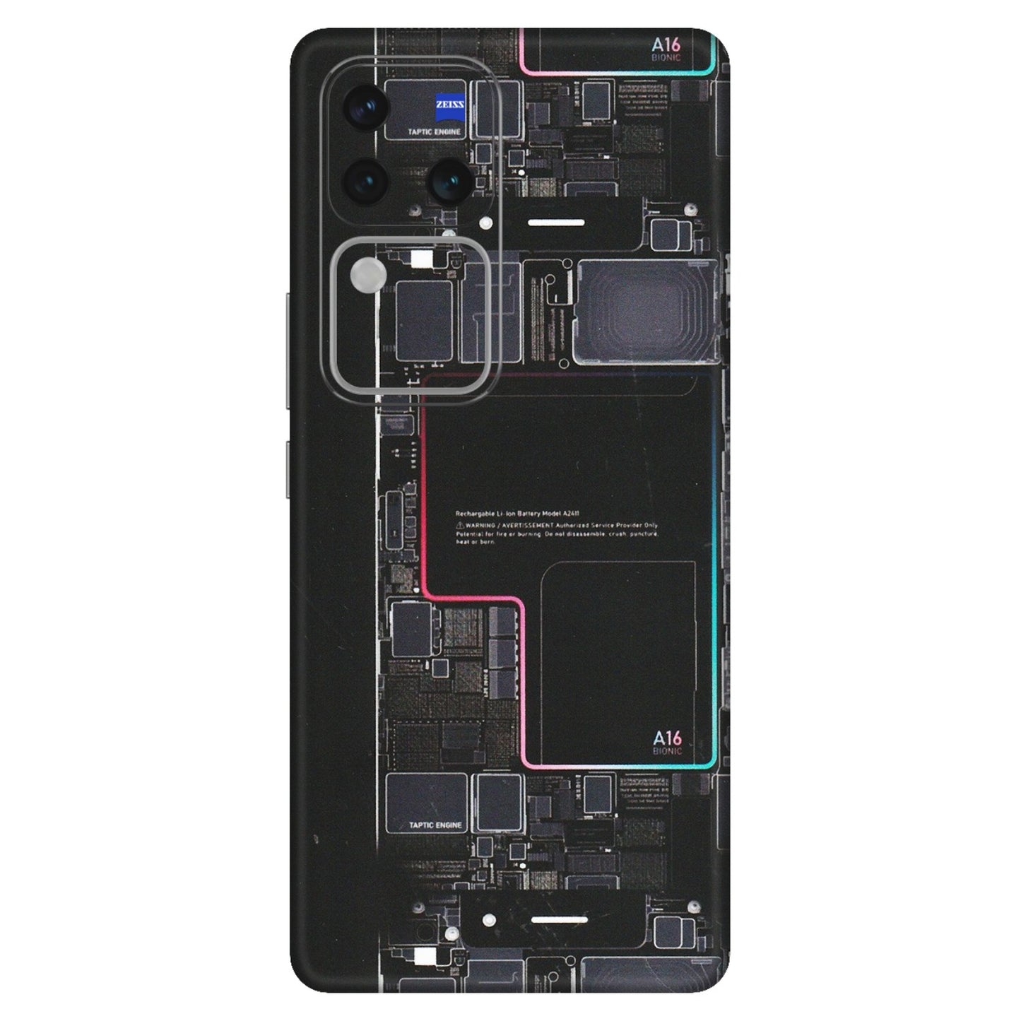 VIVO Z/V/X/T/U/S Series Phone Skins (All Models) - Motherboard Circuit Layout - Matte Finish (M-117) Vivo V30 Pro (5G)