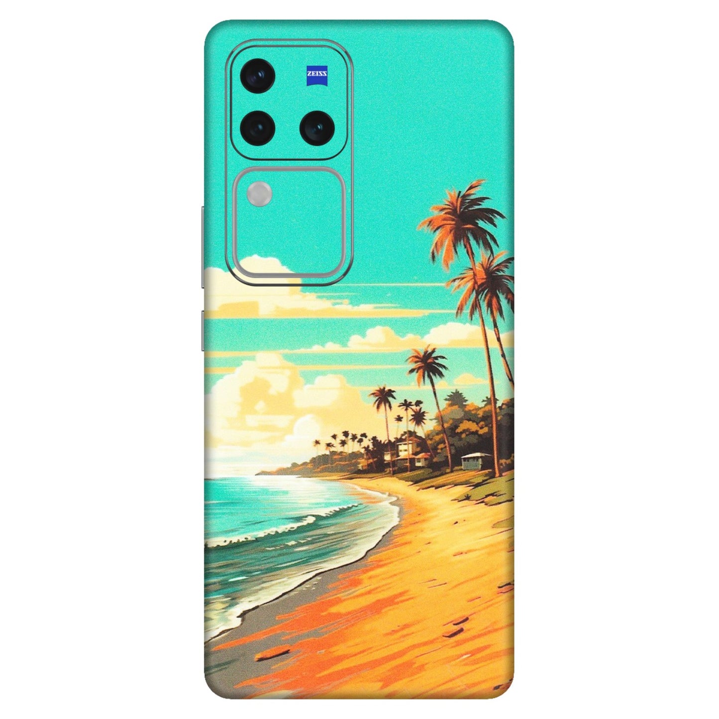 VIVO Z/V/X/T/U/S Series Phone Skins (All Models) - Miami Beach - Matte Finish (M-136) Vivo V30 Pro (5G)