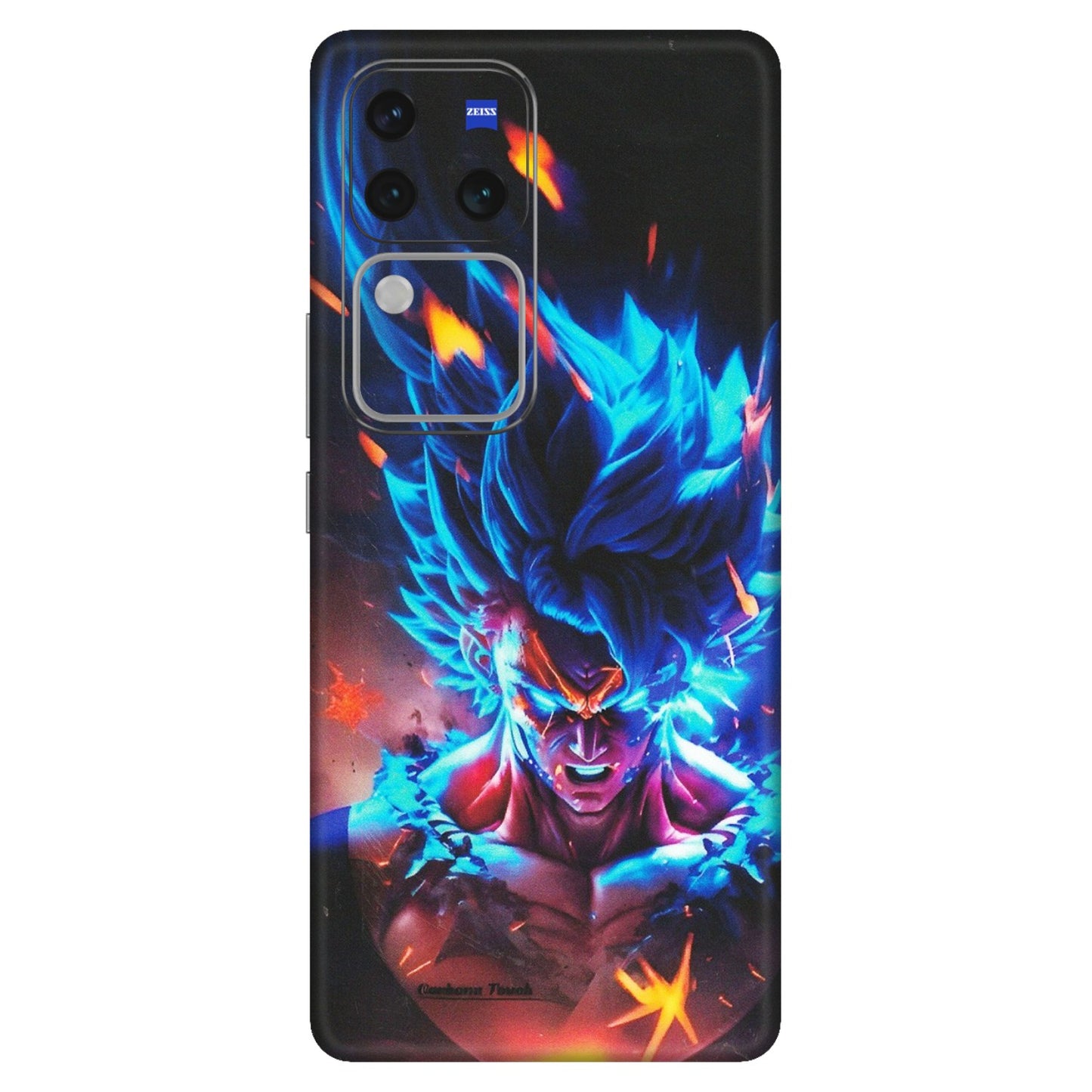 VIVO Z/V/X/T/U/S Series Phone Skins (All Models) - Angry Goku Dragon Ball Anime - Matte Finish (M-150) Vivo V30 Pro (5G)