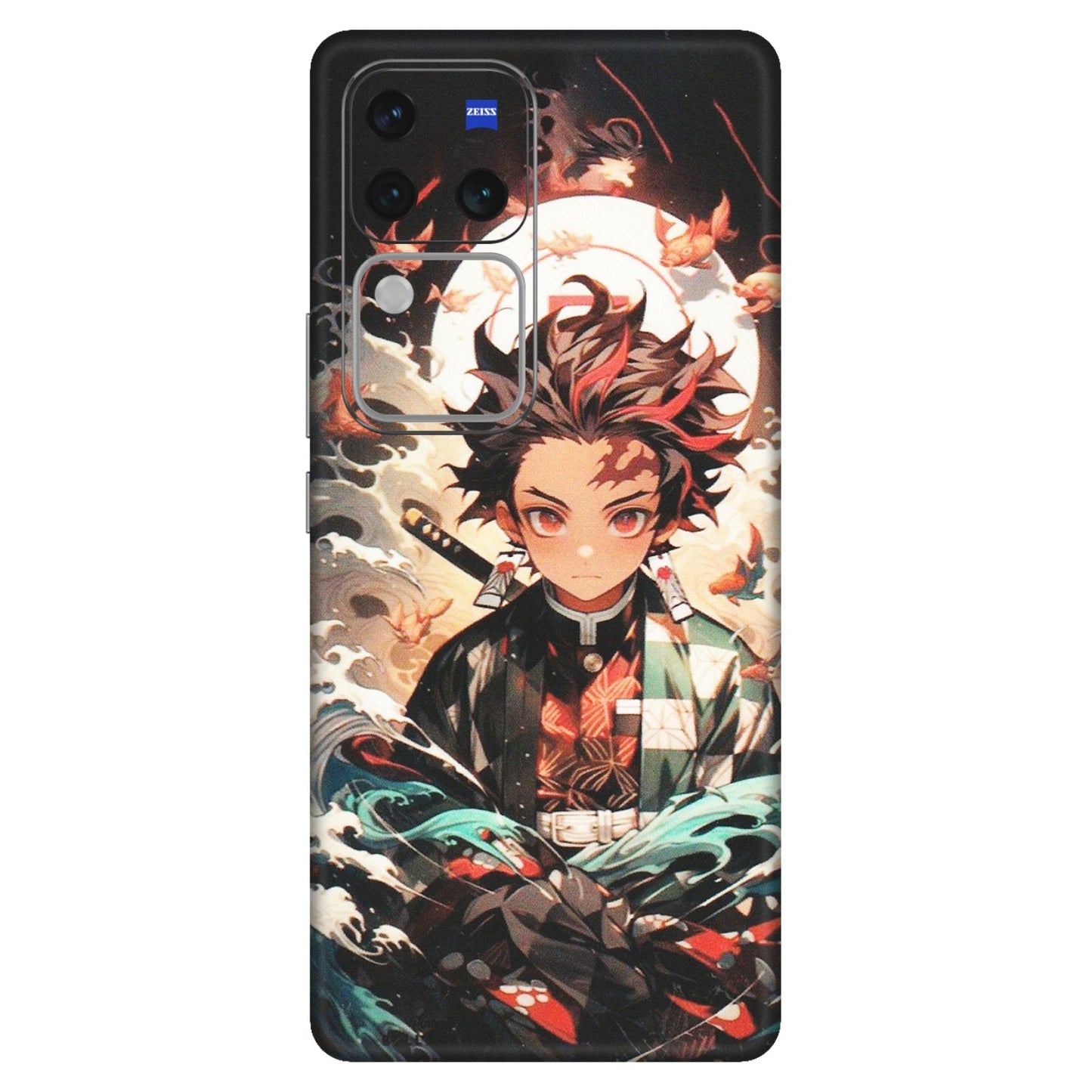 VIVO Z/V/X/T/U/S Series Phone Skins (All Models) - Tanjiro Demon Slayer Anime - Matte Finish (M-158) Vivo V30 Pro (5G)