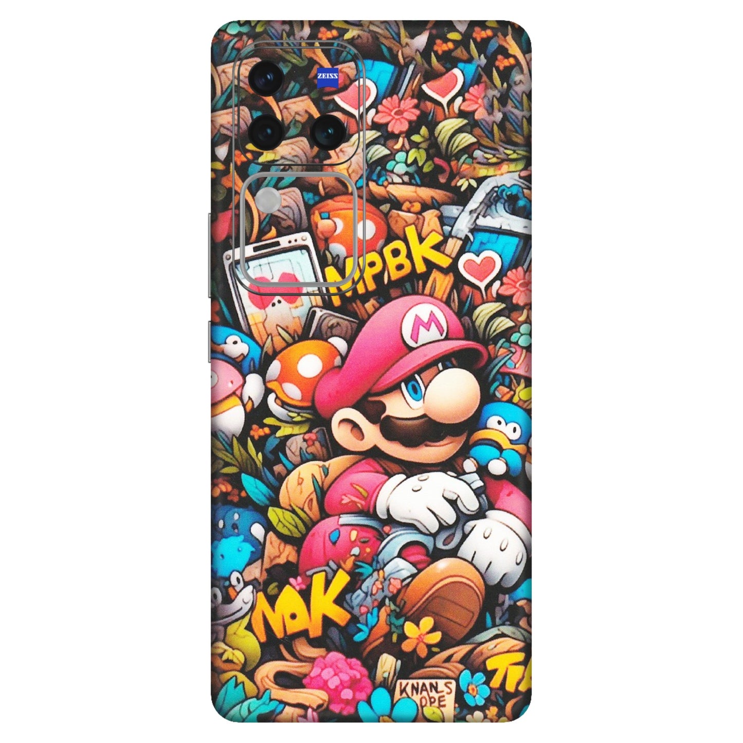 VIVO Z/V/X/T/U/S Series Phone Skins (All Models) - Super Mario Bros Artistic - Matte Finish (M-173) Vivo V30 Pro (5G)