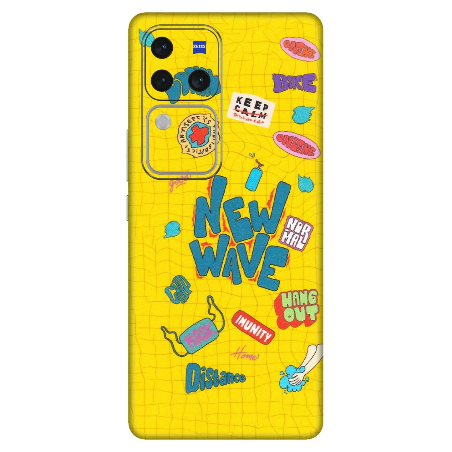 VIVO Z/V/X/T/U/S Series Phone Skins (All Models) - New Wave Life - Matte Finish (M-17) Vivo V30 Pro (5G)