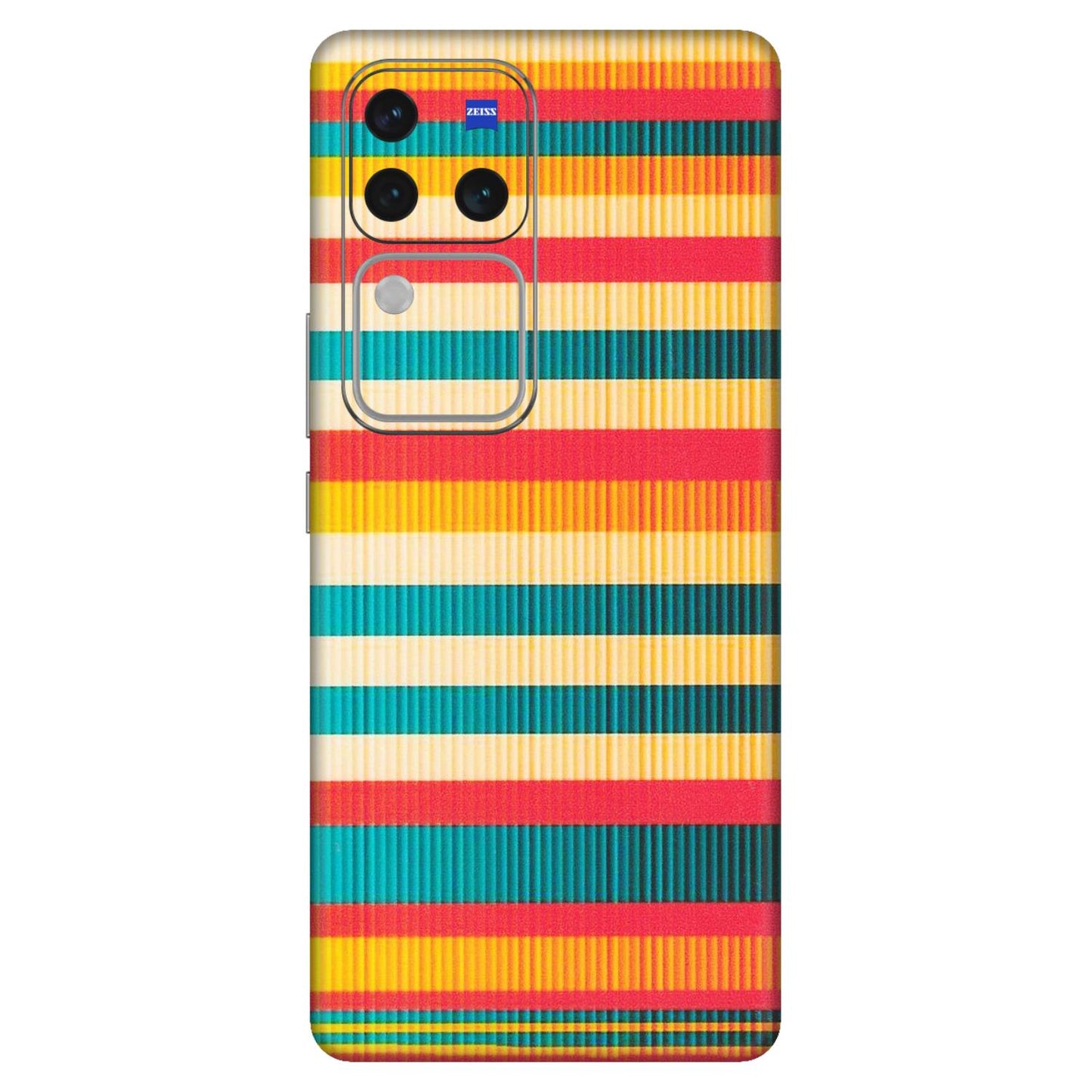 VIVO Z/V/X/T/U/S Series Phone Skins (All Models) - Colourful Stripes Soothing Effect - Matte Finish (M-86) Vivo V30 Pro (5G)