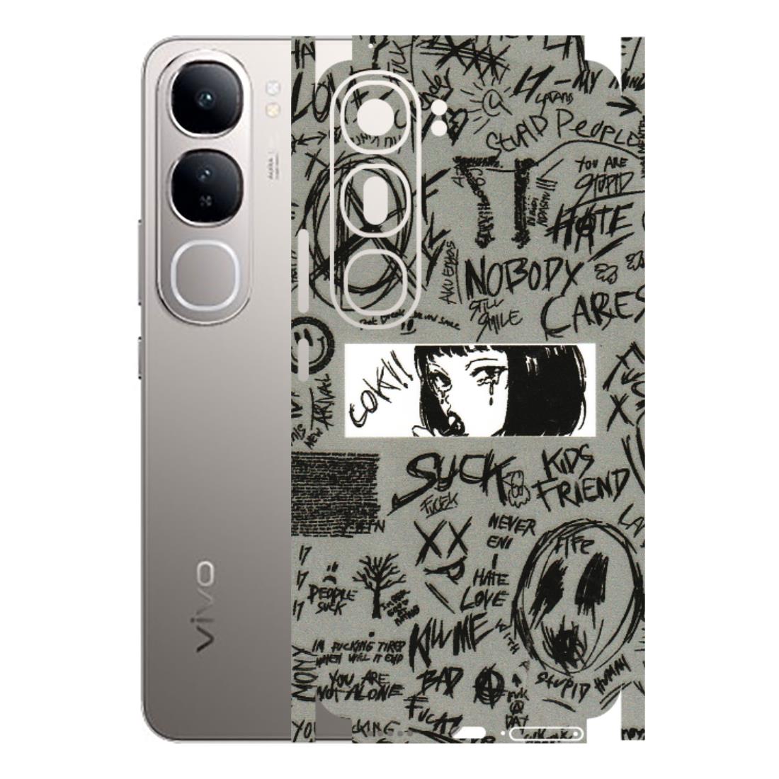 VIVO Z/V/X/T/U/S Series Phone Skins (All Models) - Never Have Love Anime - 3D Embossed Finish (L-260) Vivo V40 Lite