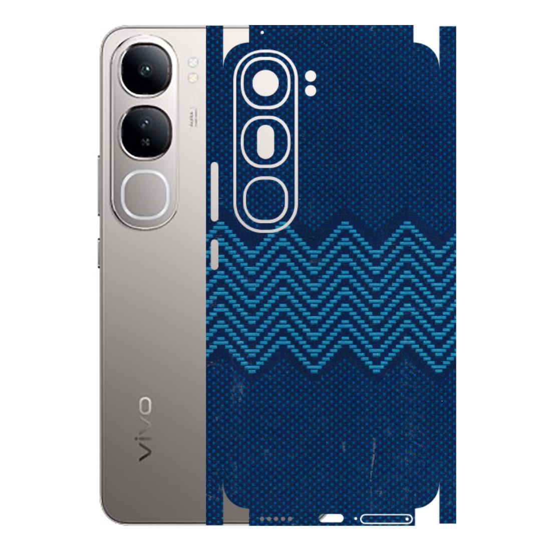 VIVO Z/V/X/T/U/S Series Phone Skins (All Models) - Blue Sober Waves - 3D Embossed Finish (L-306) Vivo V40 Lite