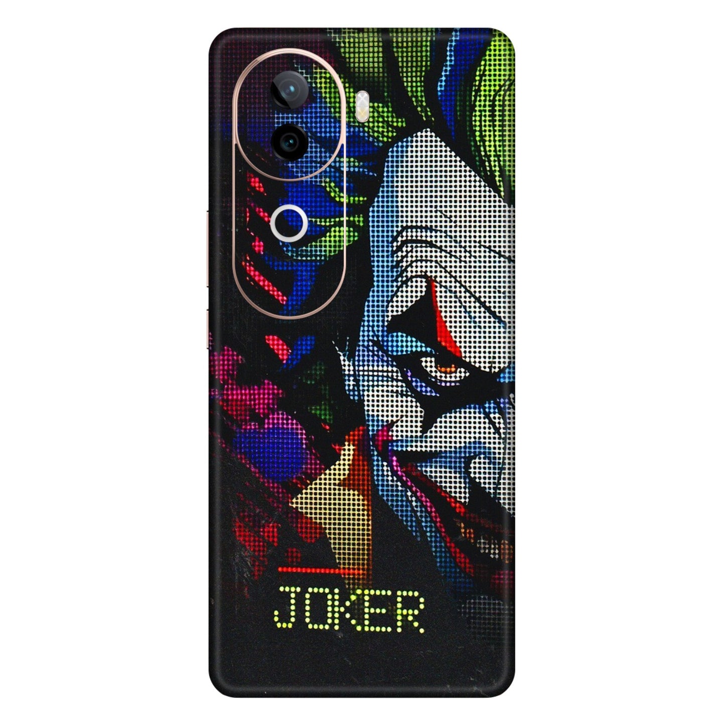 VIVO Z/V/X/T/U/S Series Phone Skins (All Models) - Joker Dot Matrix - 3D Embossed Finish (L-08) Vivo V40E (5G)