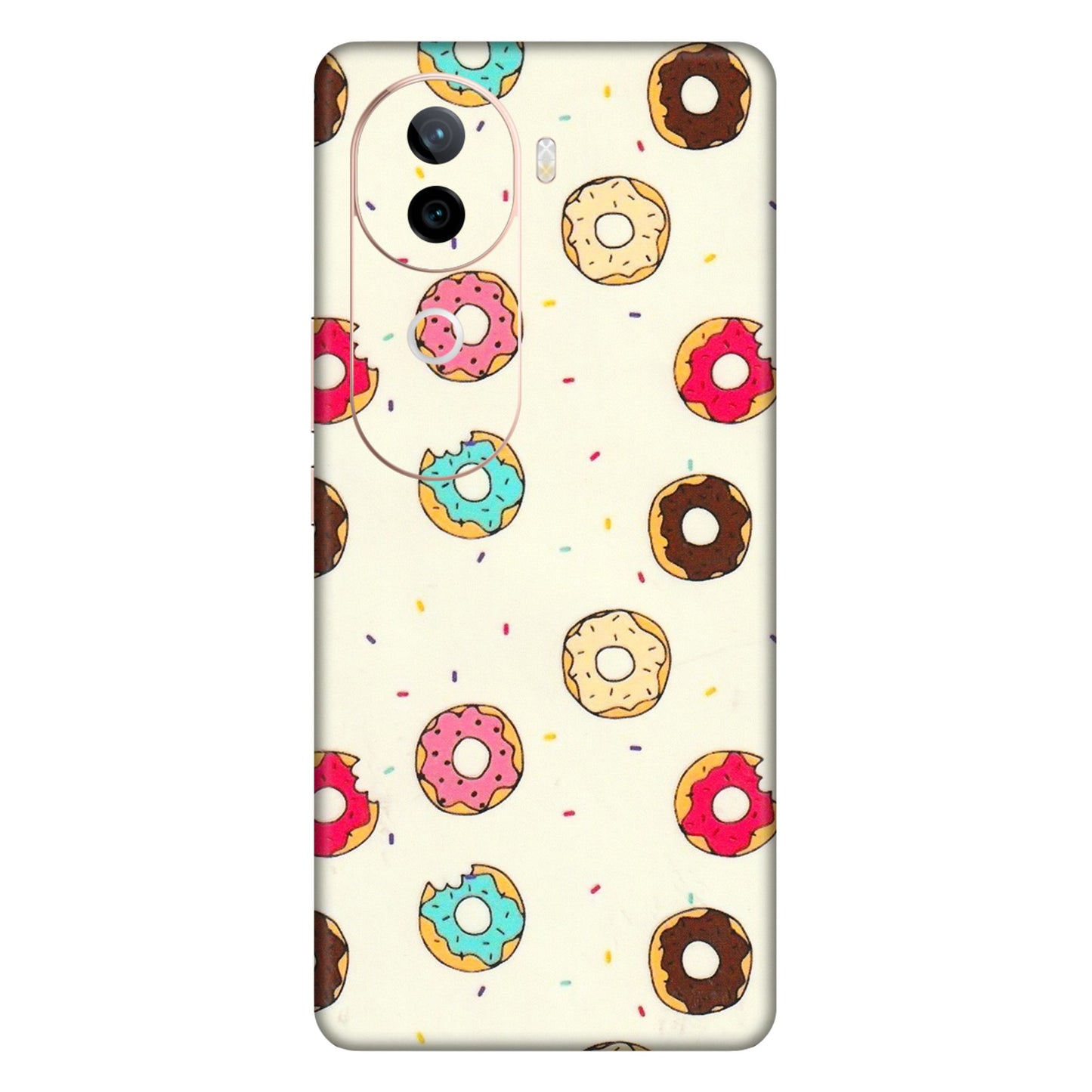 VIVO Z/V/X/T/U/S Series Phone Skins (All Models) - Mini Donuts Doodle Art - 3D Embossed Finish (L-122) Vivo V40E (5G)