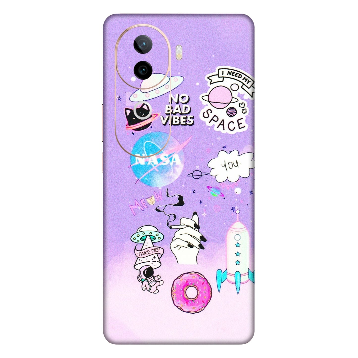 VIVO Z/V/X/T/U/S Series Phone Skins (All Models) - I Need My Nasa Skin - 3D Embossed Finish (L-149) Vivo V40E (5G)
