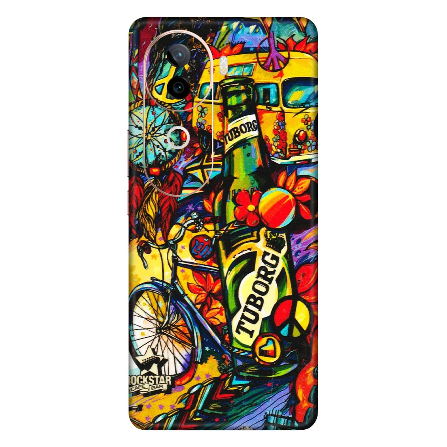 VIVO Z/V/X/T/U/S Series Phone Skins (All Models) - Cool Beer Bottle - 3D Embossed Finish (L-193) Vivo V40E (5G)