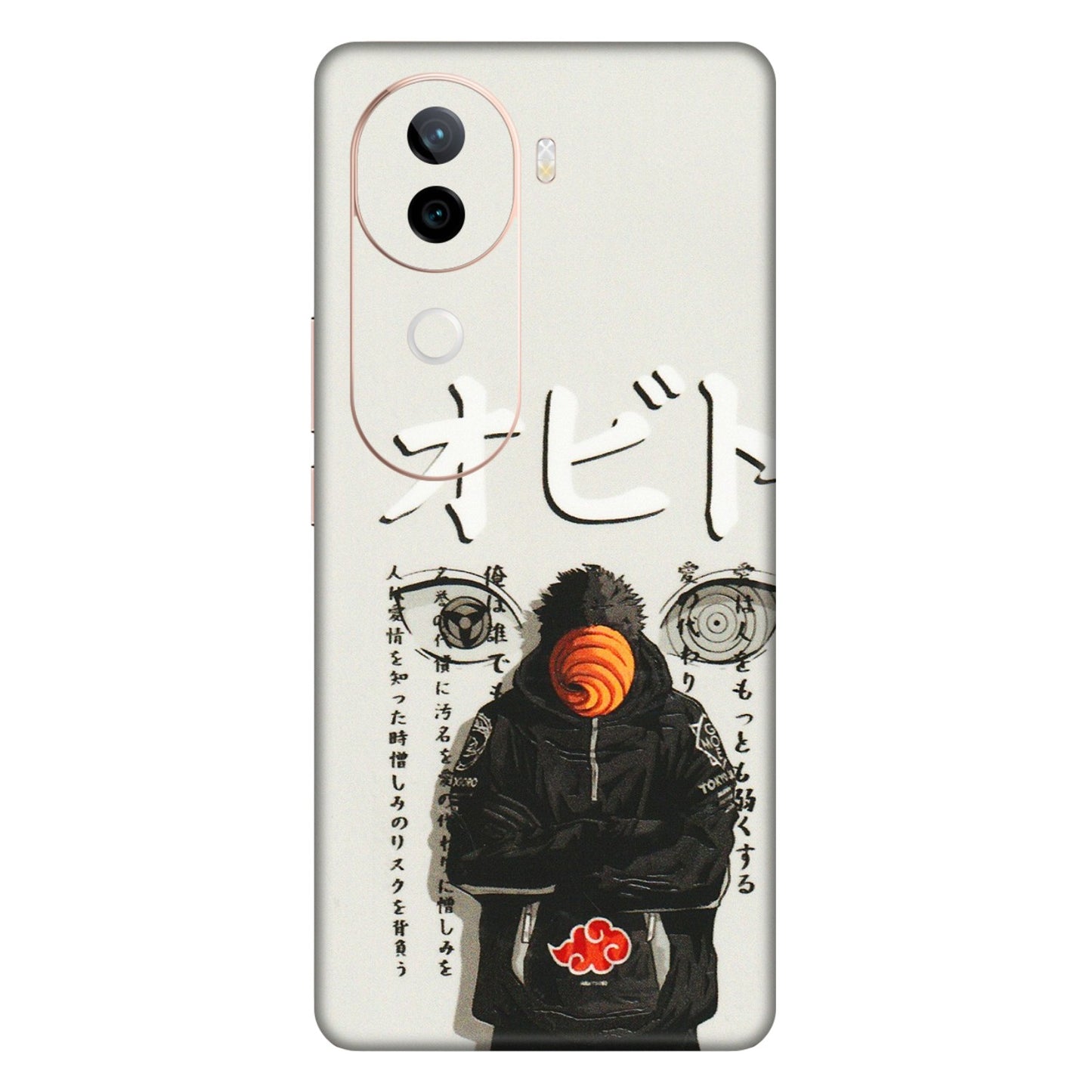 VIVO Z/V/X/T/U/S Series Phone Skins (All Models) - Obito Anime Eye - 3D Embossed Finish (L-19) Vivo V40E (5G)