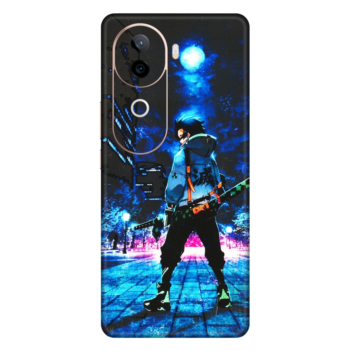 VIVO Z/V/X/T/U/S Series Phone Skins (All Models) - Demon Slayer Sword - 3D Embossed Finish (L-247) Vivo V40E (5G)