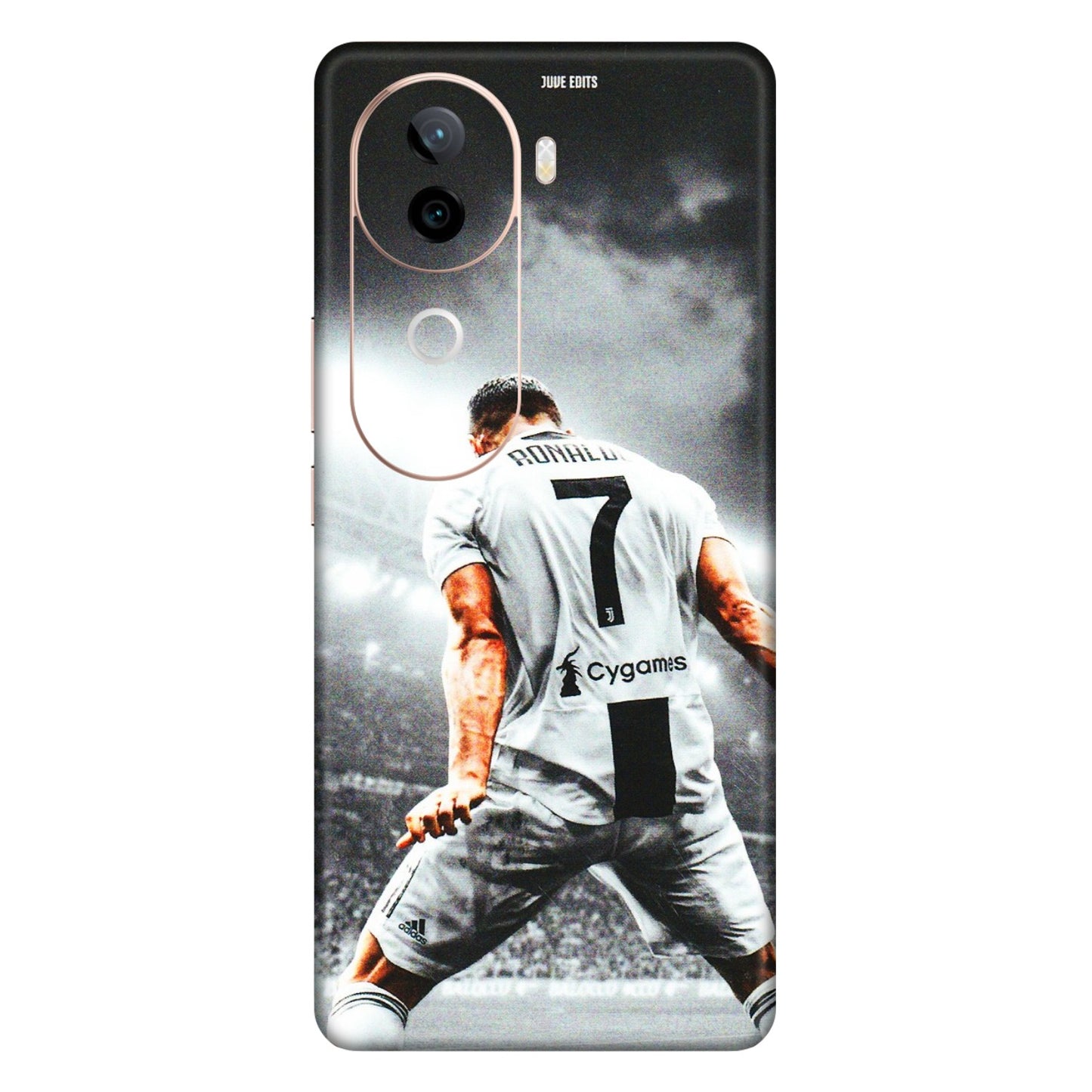 VIVO Z/V/X/T/U/S Series Phone Skins (All Models) - Ronaldo CR7 Crazy - 3D Embossed Finish (L-44) Vivo V40E (5G)