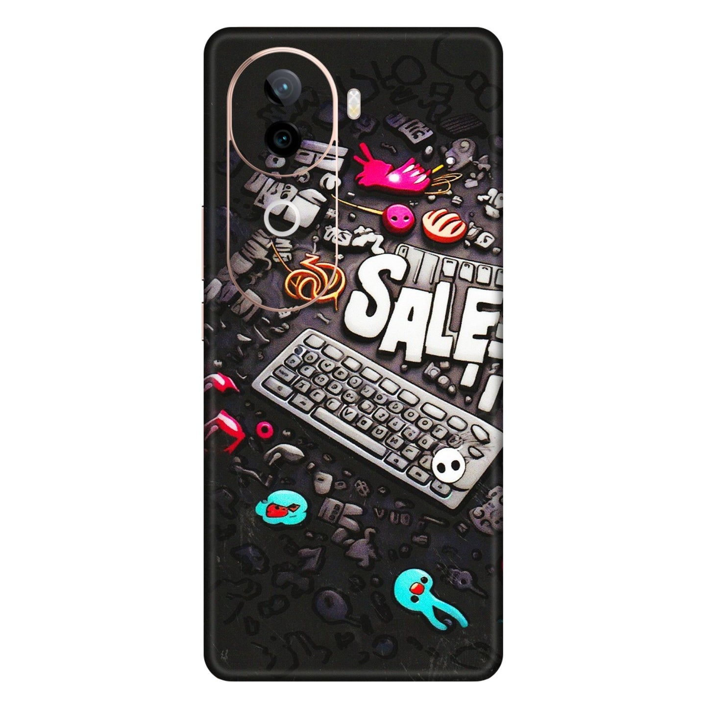 VIVO Z/V/X/T/U/S Series Phone Skins (All Models) - Gadgets Sale - 3D Embossed Finish (L-50) Vivo V40E (5G)