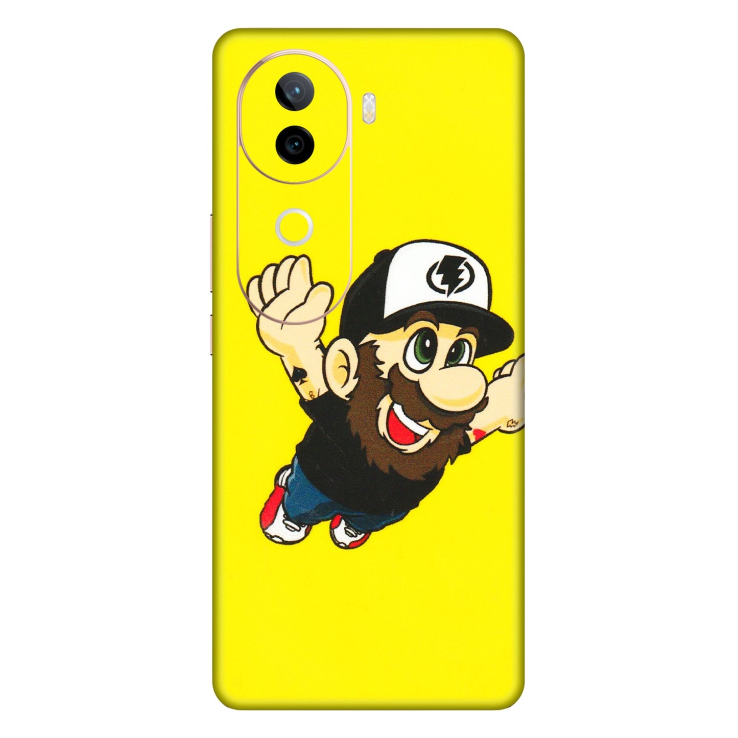 VIVO Z/V/X/T/U/S Series Phone Skins (All Models) - Flying Beardo - 3D Embossed Finish (L-60) Vivo V40E (5G)