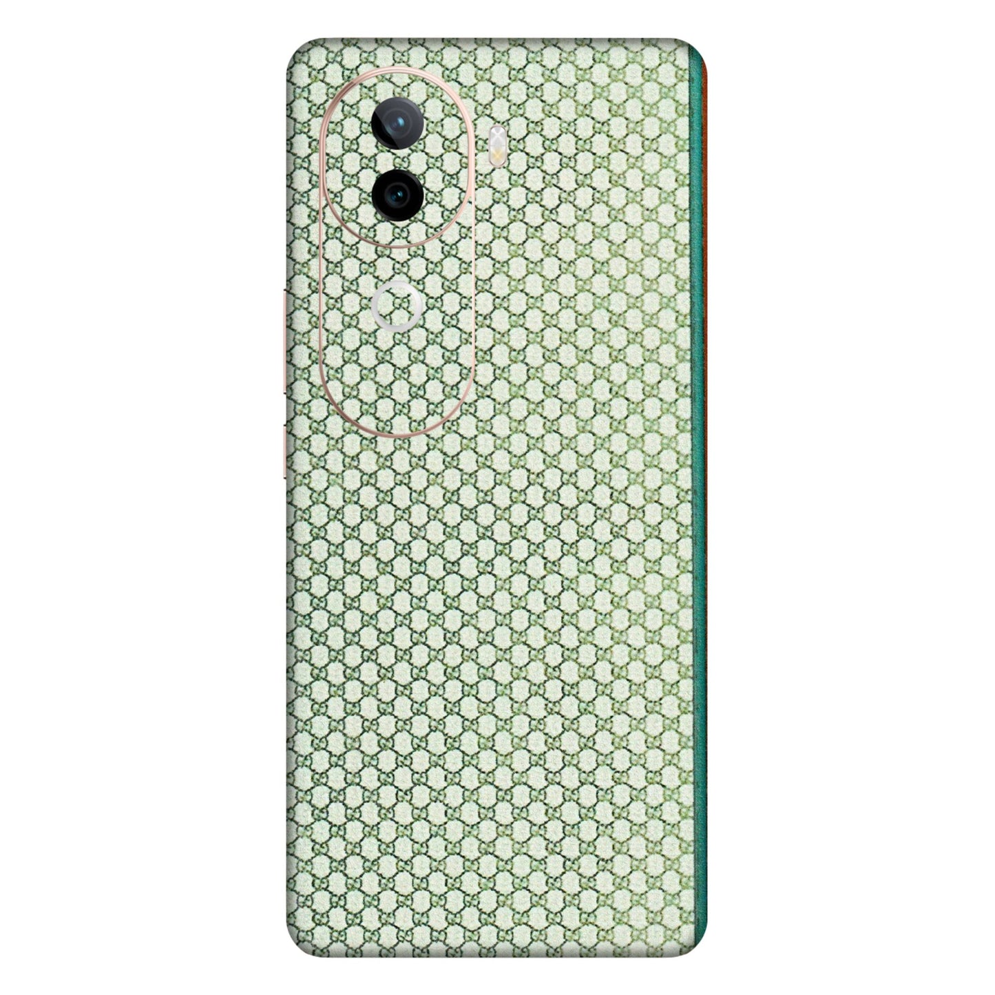 VIVO Z/V/X/T/U/S Series Phone Skins (All Models) - Gucci Fabric Pattern - 3D Embossed Finish (L-73) Vivo V40E (5G)
