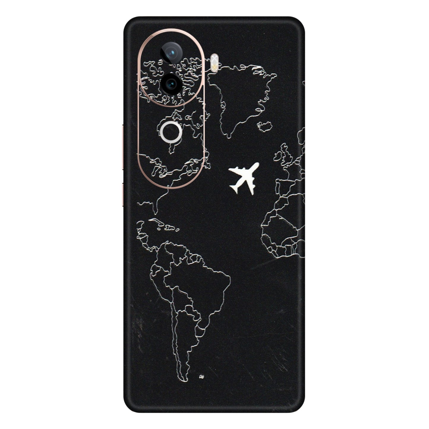 VIVO Z/V/X/T/U/S Series Phone Skins (All Models) - Never Ending Travel - 3D Embossed Finish (L-79) Vivo V40E (5G)