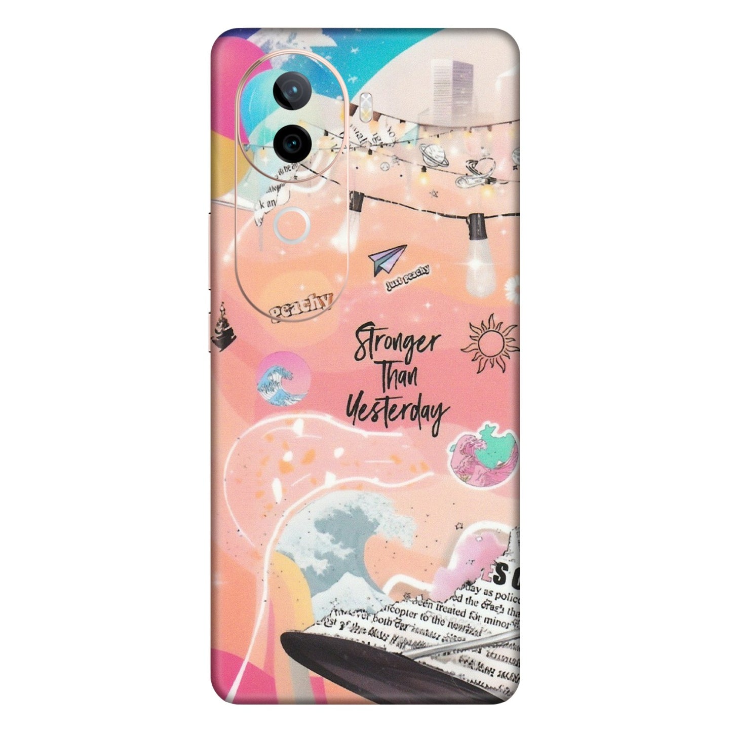 VIVO Z/V/X/T/U/S Series Phone Skins (All Models) - Stronger Then Yesterday - Matte Finish (M-128) Vivo V40E (5G)