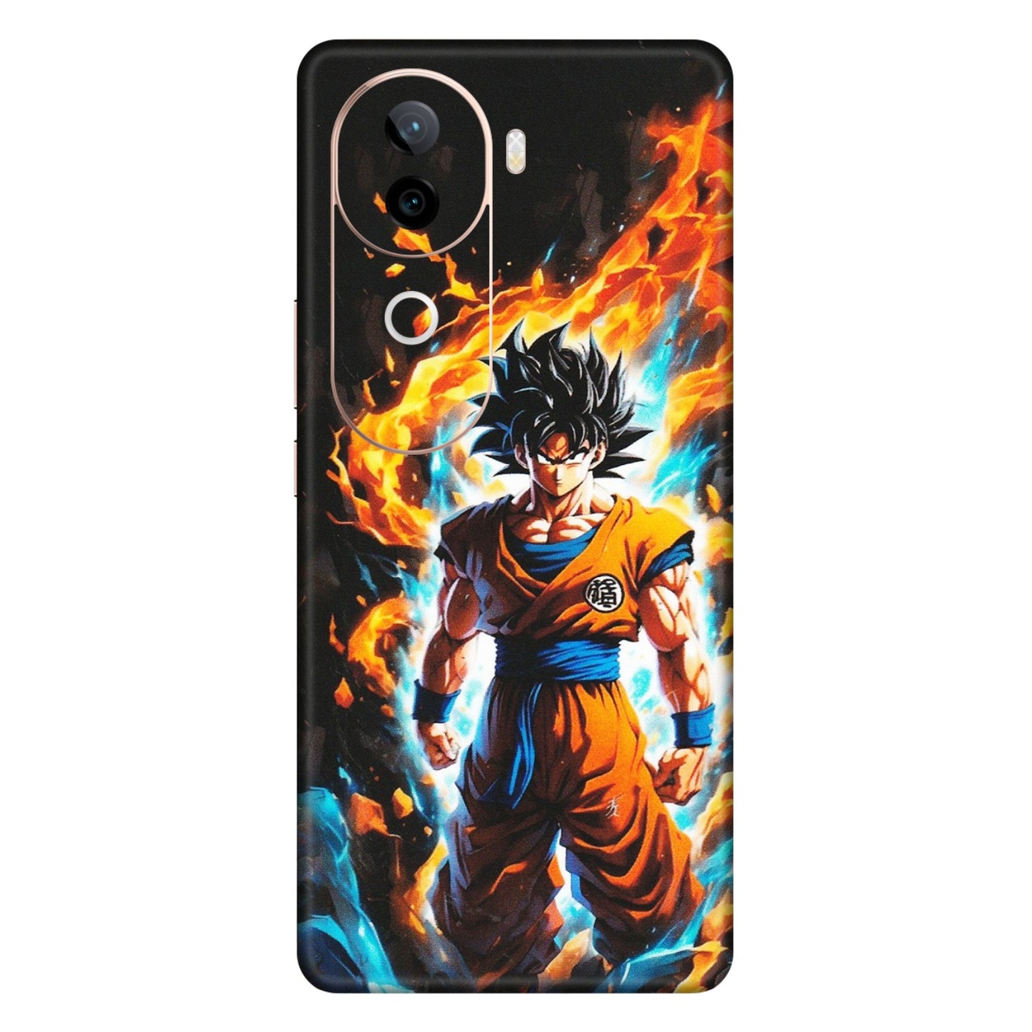 VIVO Z/V/X/T/U/S Series Phone Skins (All Models) - Goku Transformation Anime - Matte Finish (M-159) Vivo V40E (5G)