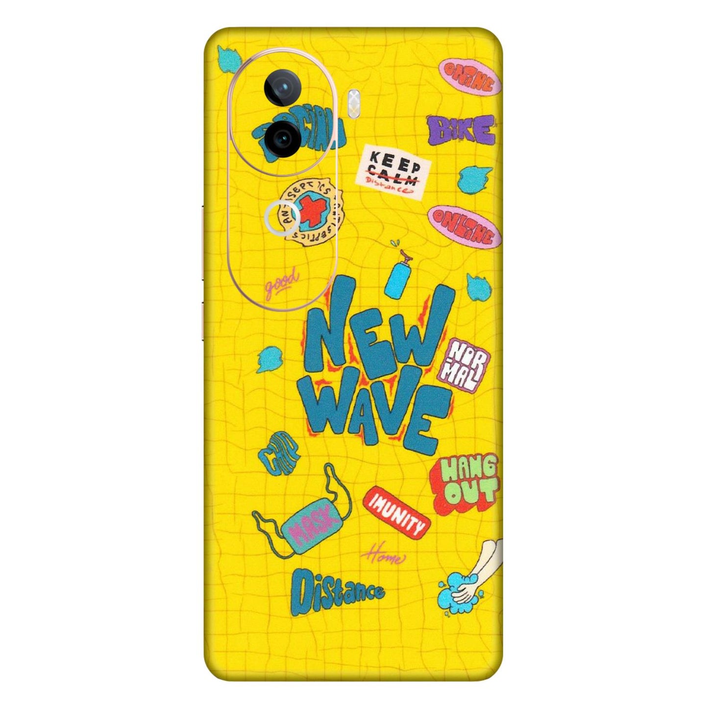 VIVO Z/V/X/T/U/S Series Phone Skins (All Models) - New Wave Life - Matte Finish (M-17) Vivo V40E (5G)
