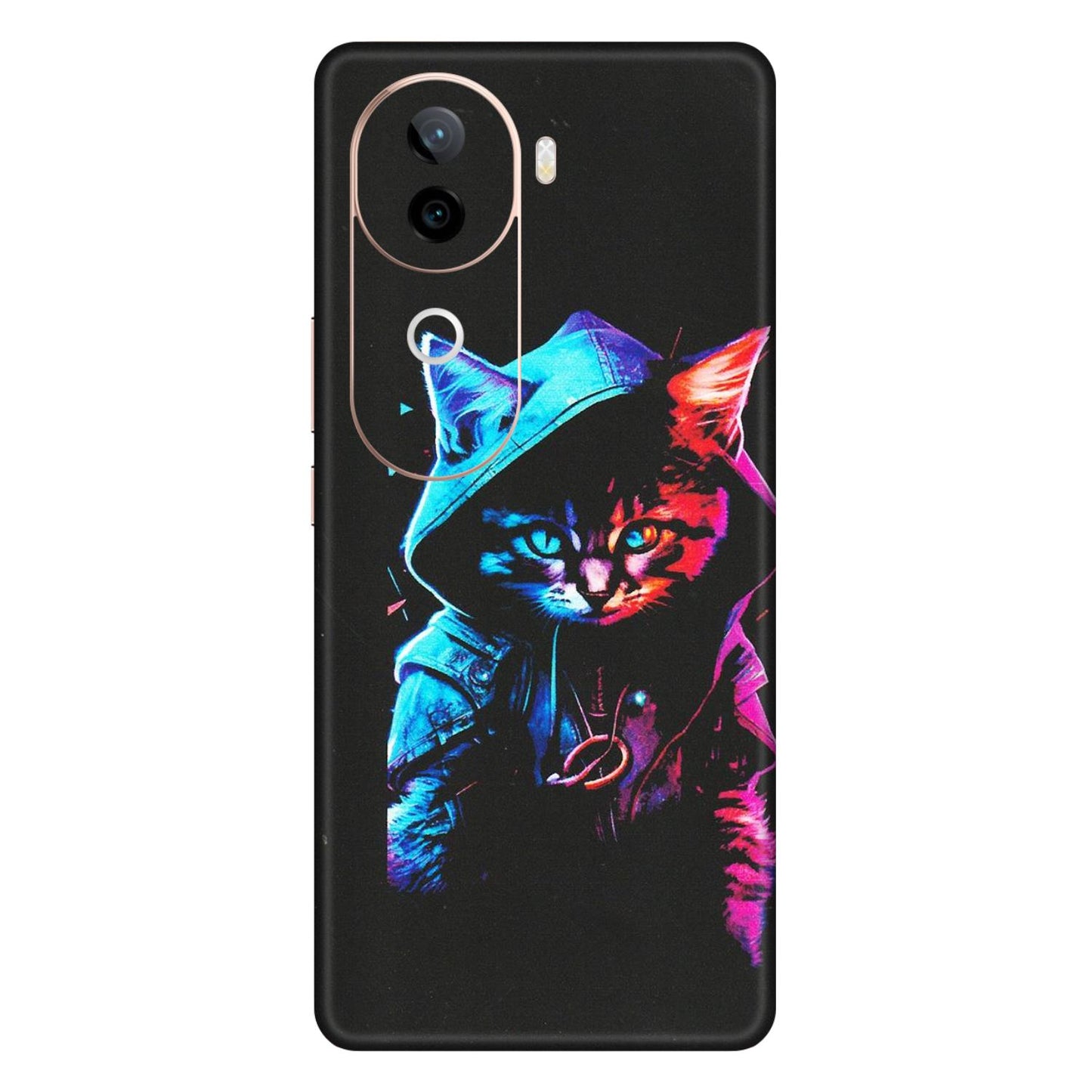 VIVO Z/V/X/T/U/S Series Phone Skins (All Models) - Cyberpunk Cat - Matte Finish (M-45) Vivo V40E (5G)