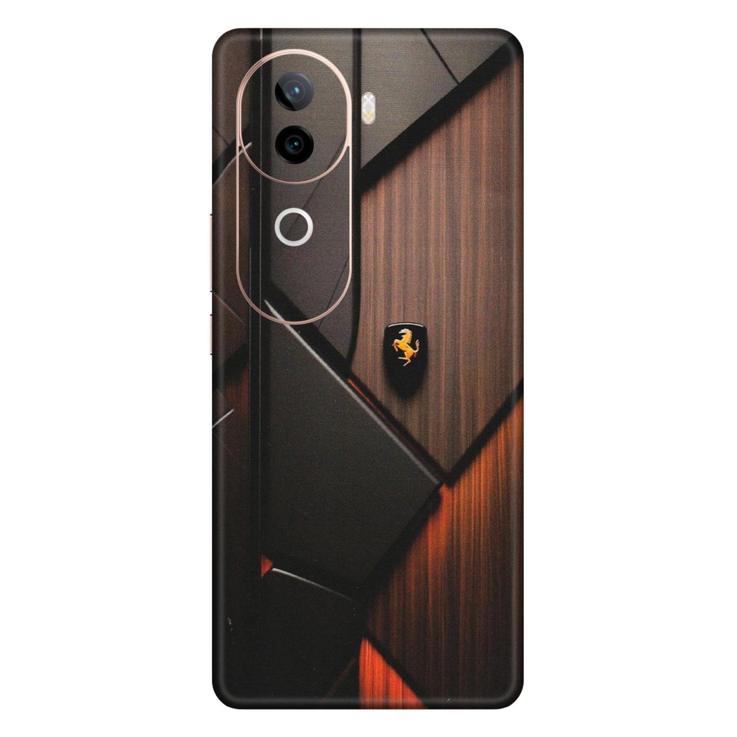 VIVO Z/V/X/T/U/S Series Phone Skins (All Models) - Lambo Beauty Wood Pattern Sober - Matte Finish (M-51) Vivo V40E (5G)