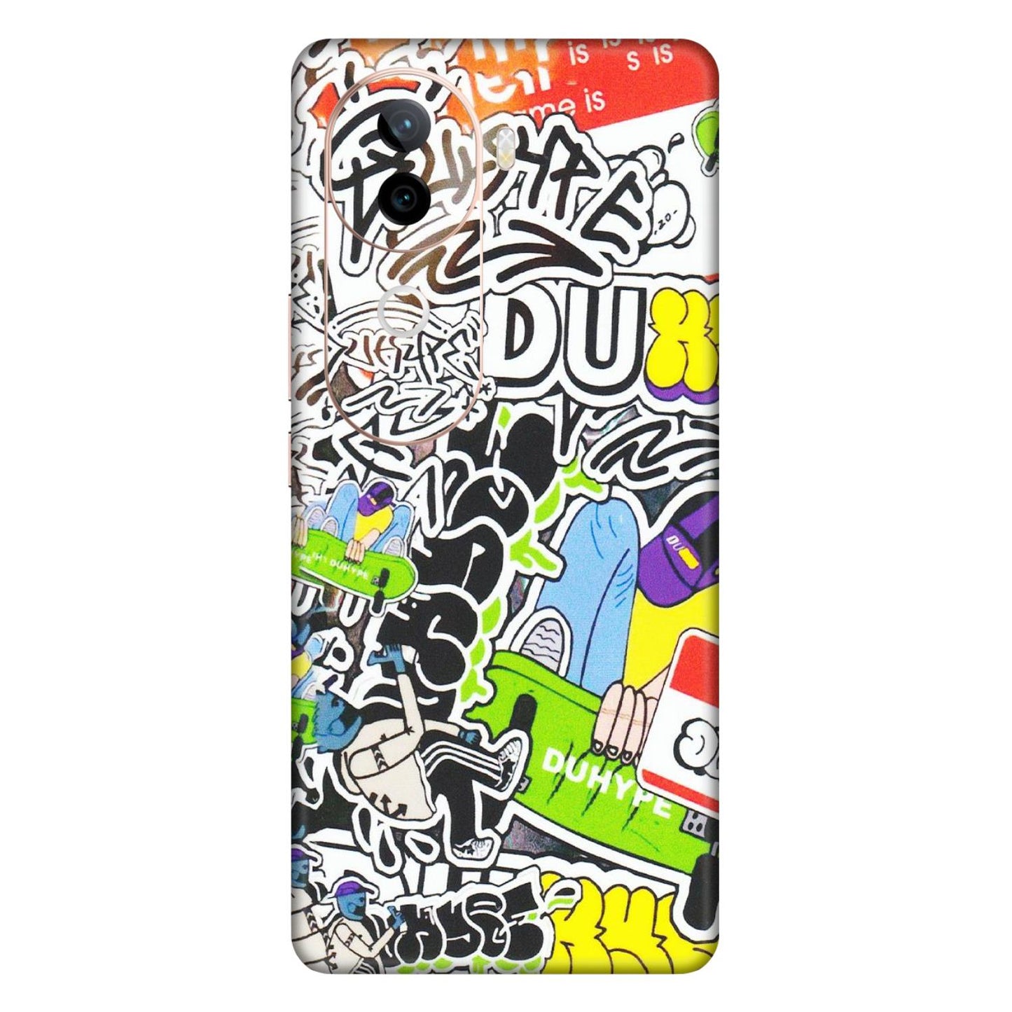 VIVO Z/V/X/T/U/S Series Phone Skins (All Models) - Dope Graffiti - Matte Finish (M-61) Vivo V40E (5G)