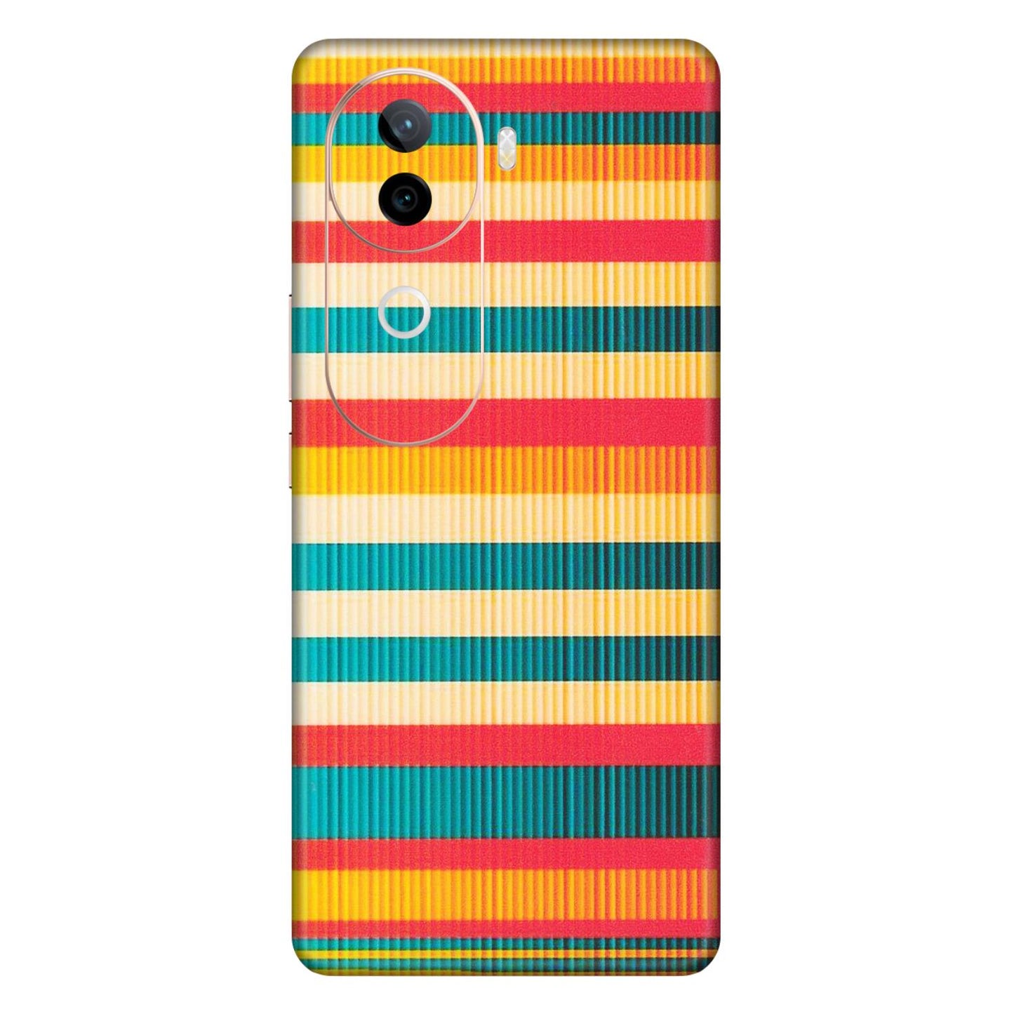 VIVO Z/V/X/T/U/S Series Phone Skins (All Models) - Colourful Stripes Soothing Effect - Matte Finish (M-86) Vivo V40E (5G)