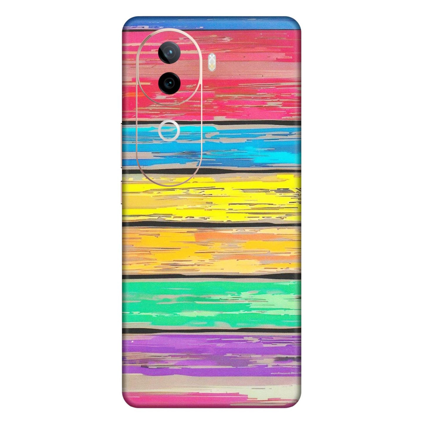 VIVO Z/V/X/T/U/S Series Phone Skins (All Models) - Multi Colour Wooden Wall - Matte Finish (M-96) Vivo V40E (5G)