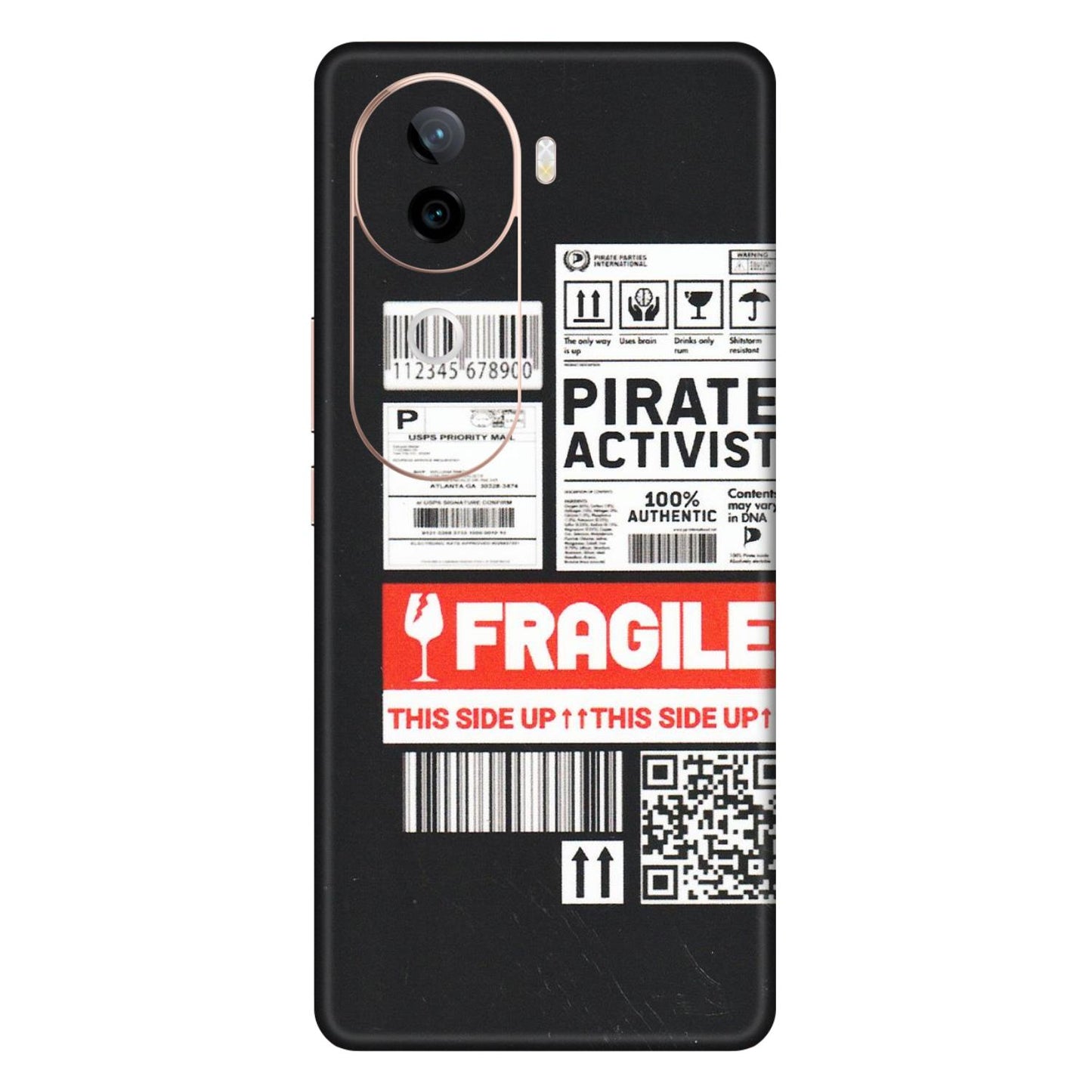 VIVO Z/V/X/T/U/S Series Phone Skins (All Models) - Handle With Care - Matte Finish (M-99) Vivo V40E (5G)